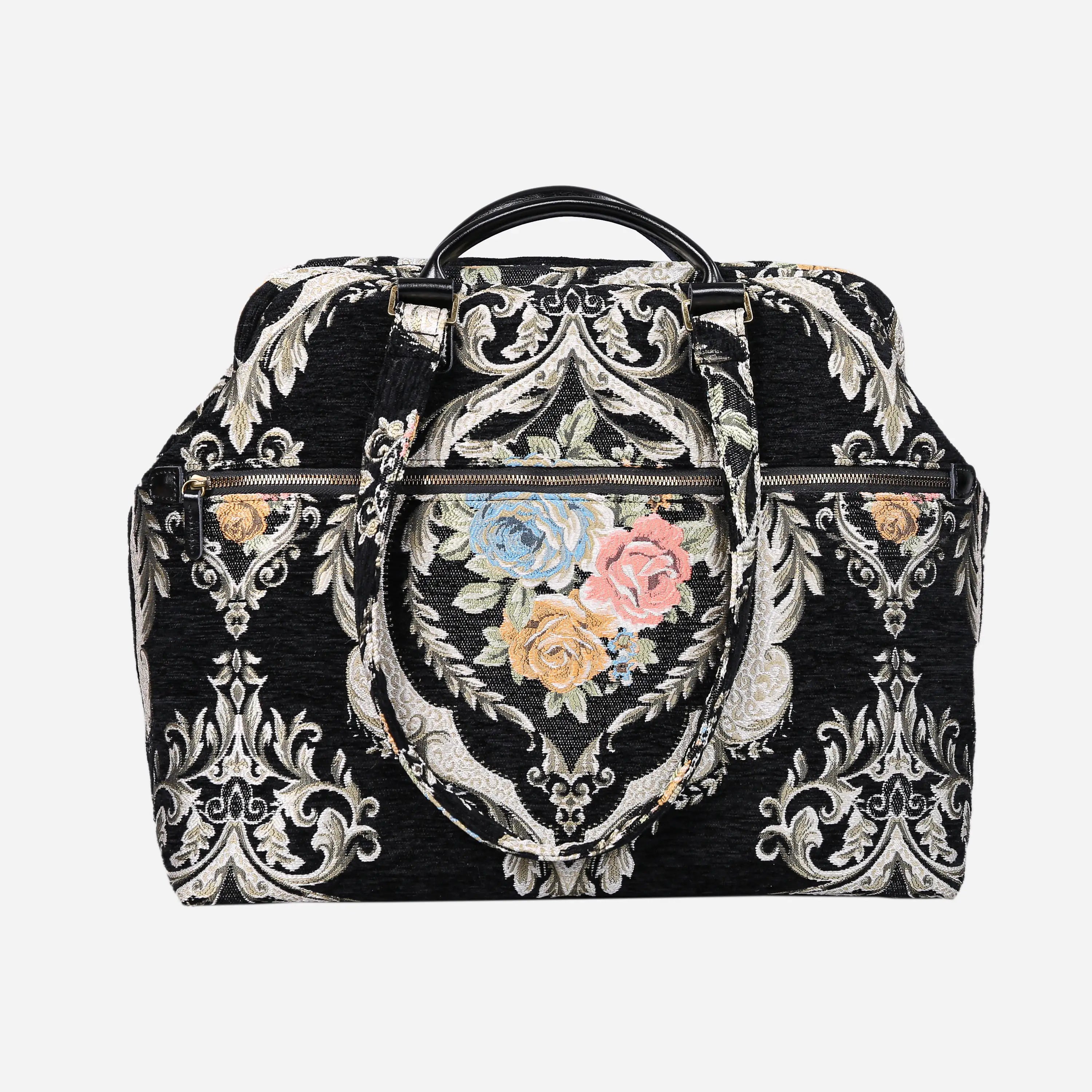 Eternal Elegance Black Knitting Project Bag of America back