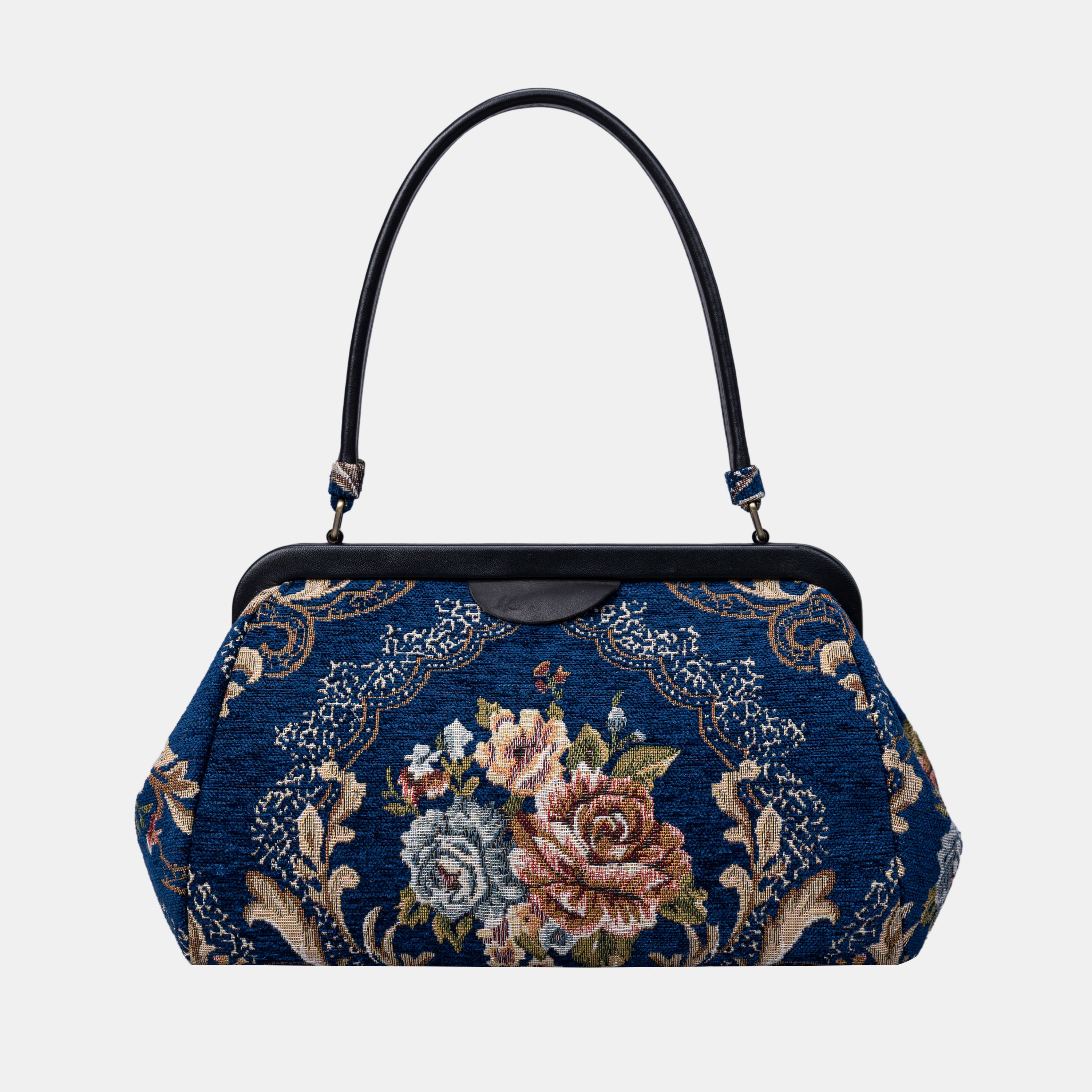 Floral Blue Shoulder Bag of America main