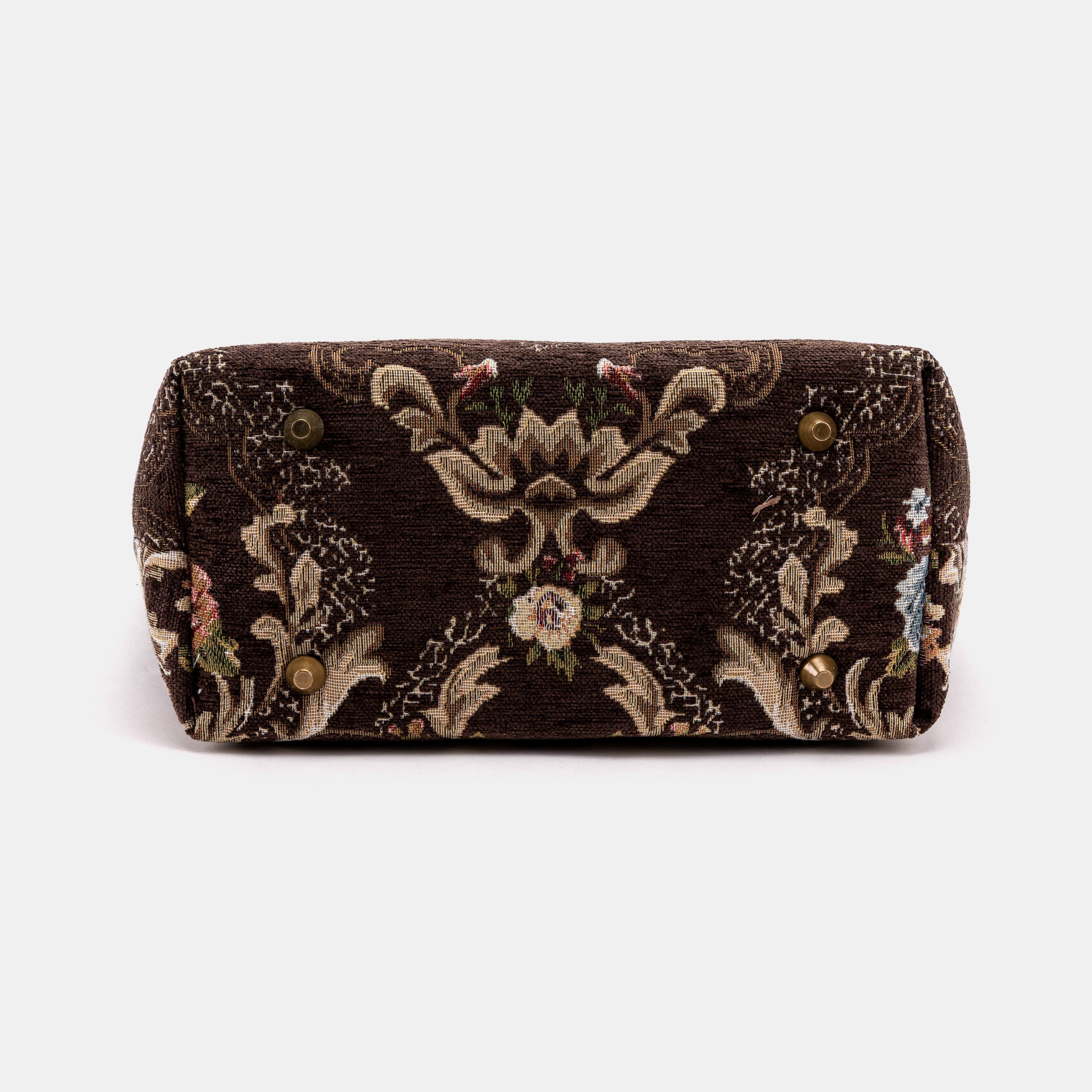 Floral Brown Everyday Tote Bag of America bottom