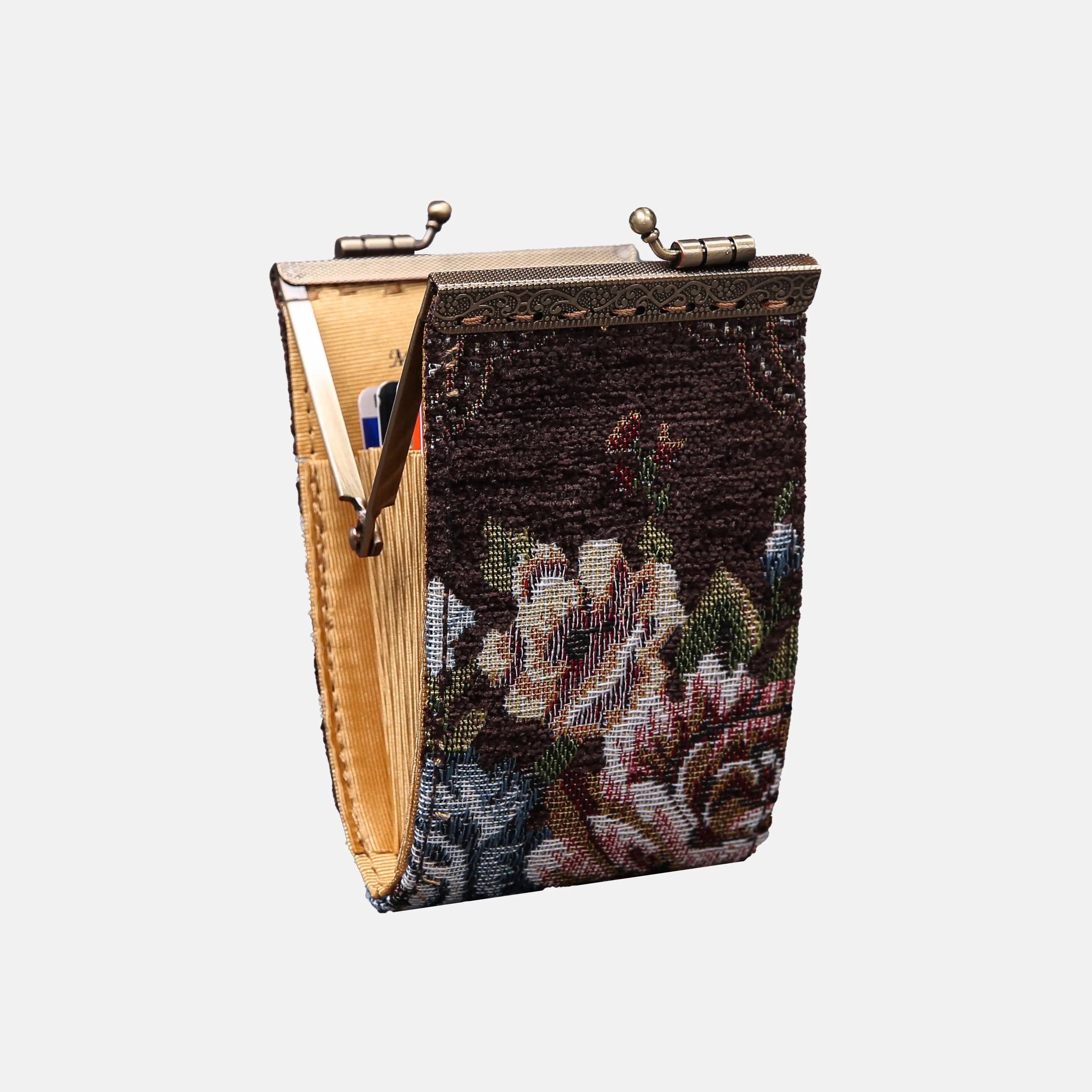 Floral Coffee Card Wallet of America 11 slots side