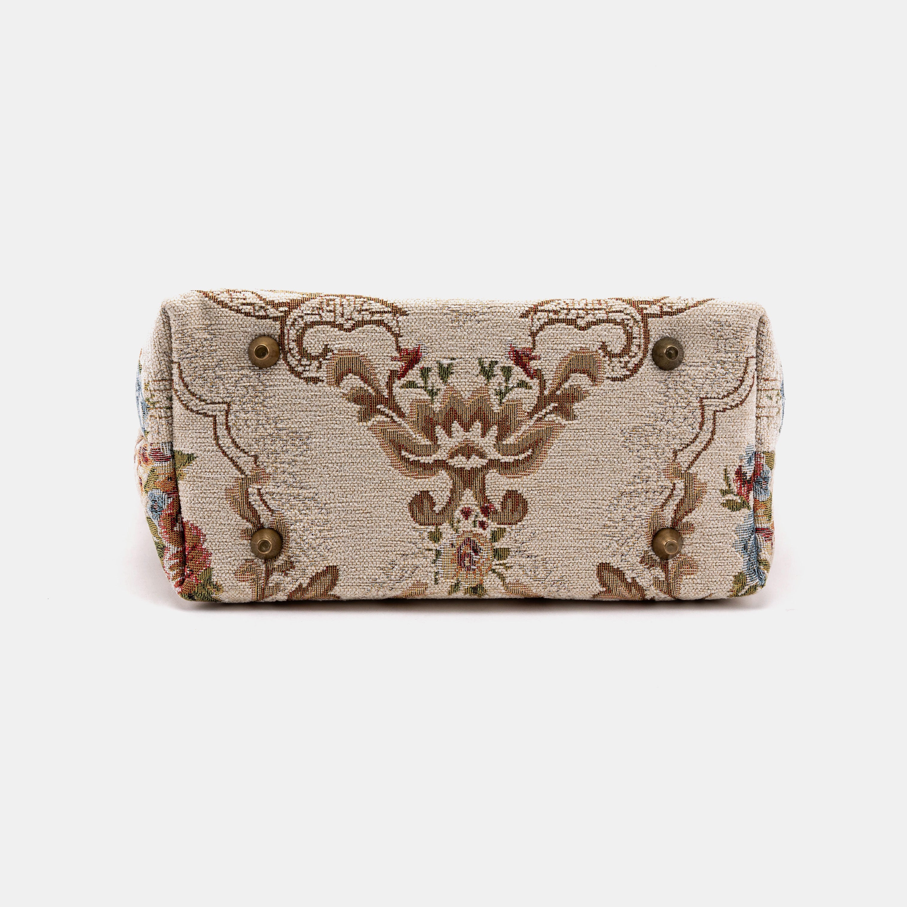 Floral Cream Everyday Tote Bag of America bottom