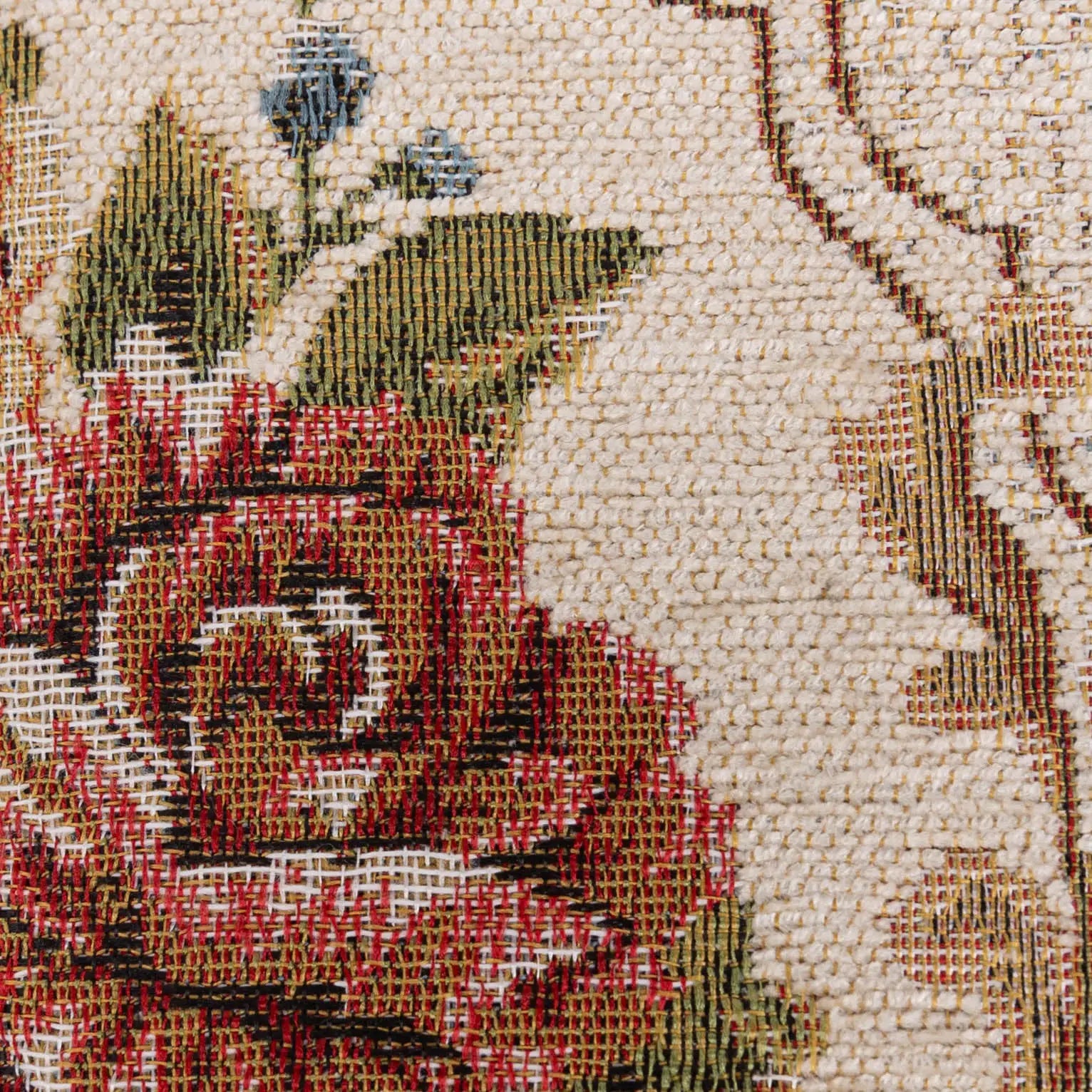 Floral Cream Passport Cover of Ameica detail