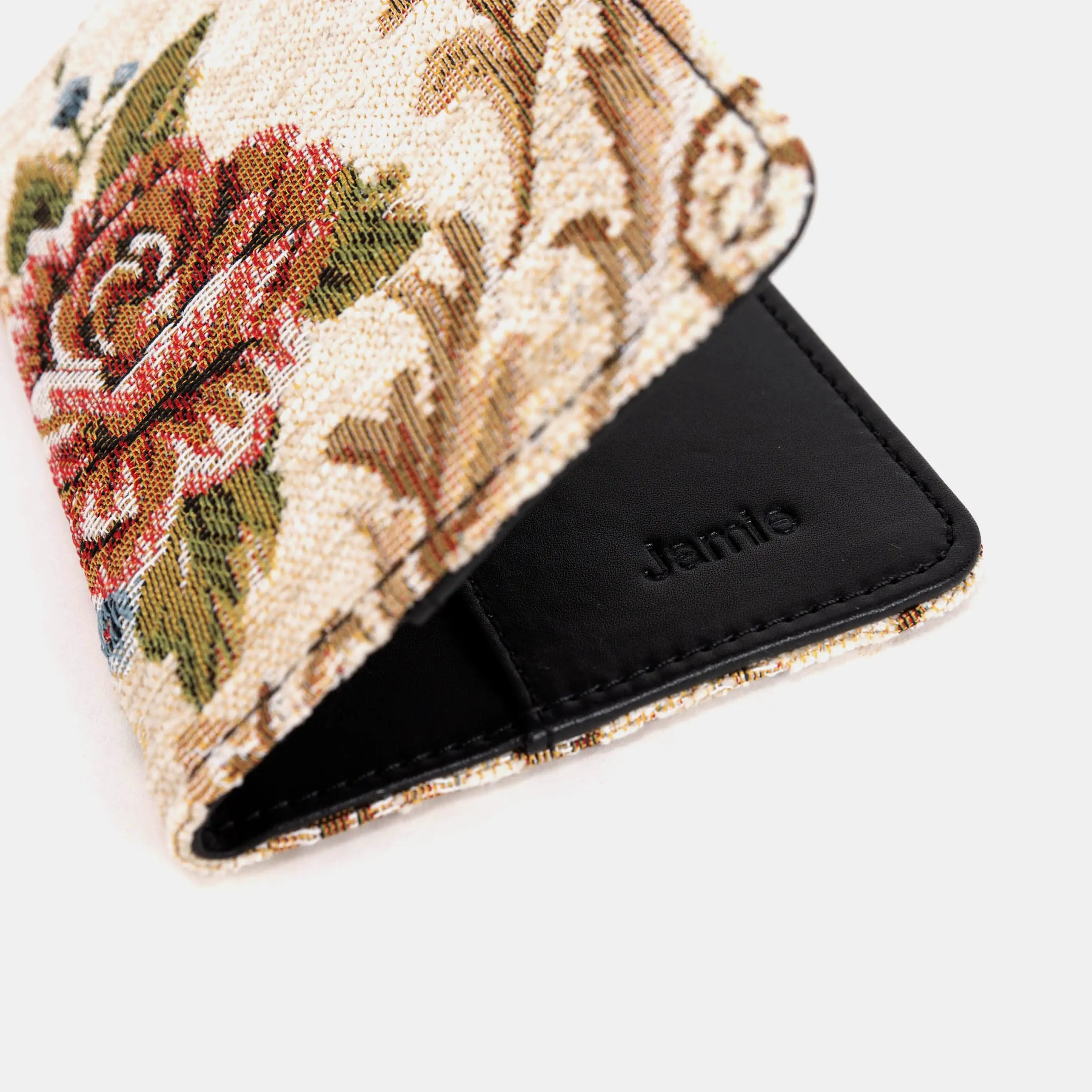 Floral Cream Passport Cover of Ameica bottom