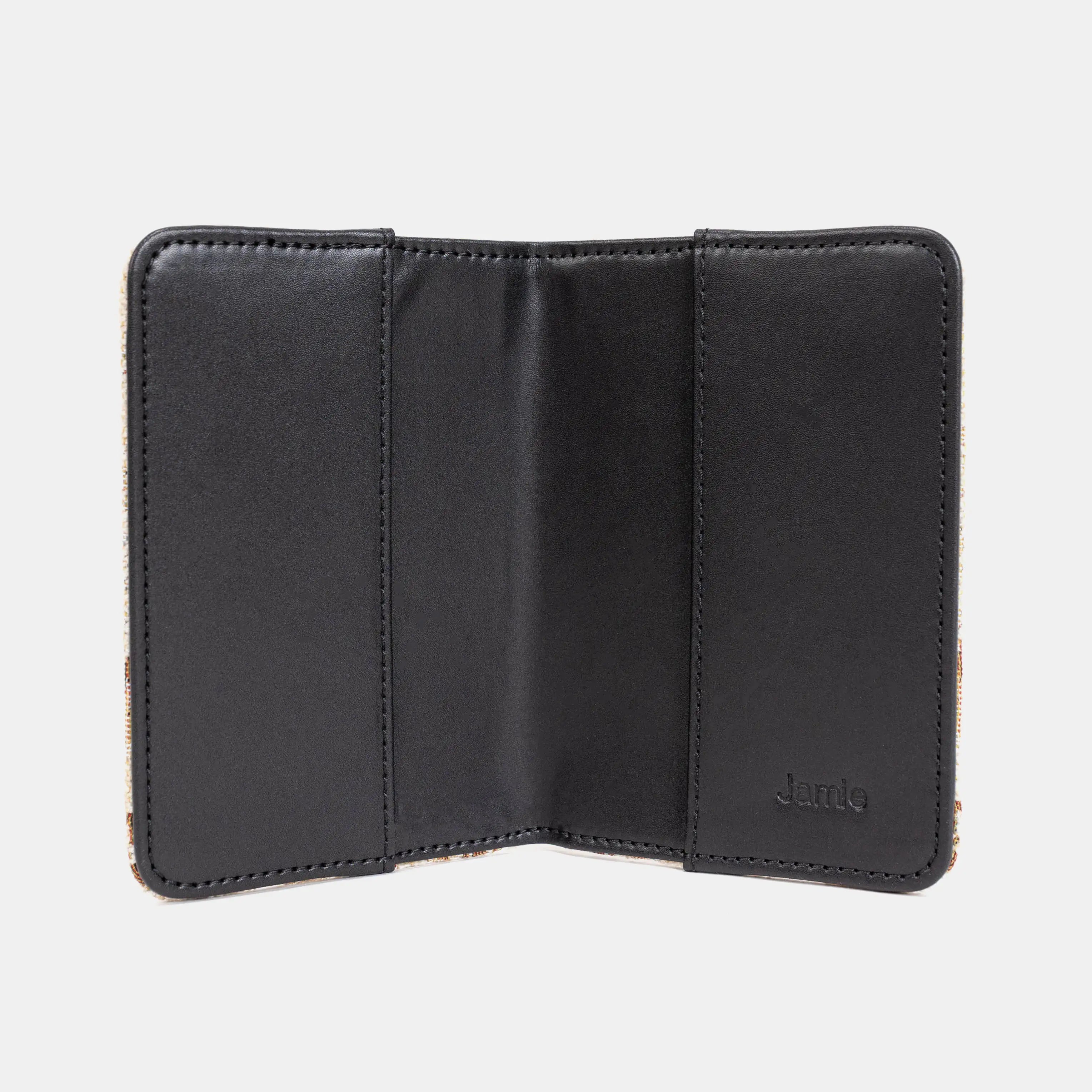 Floral Cream Passport Cover of Ameica inside
