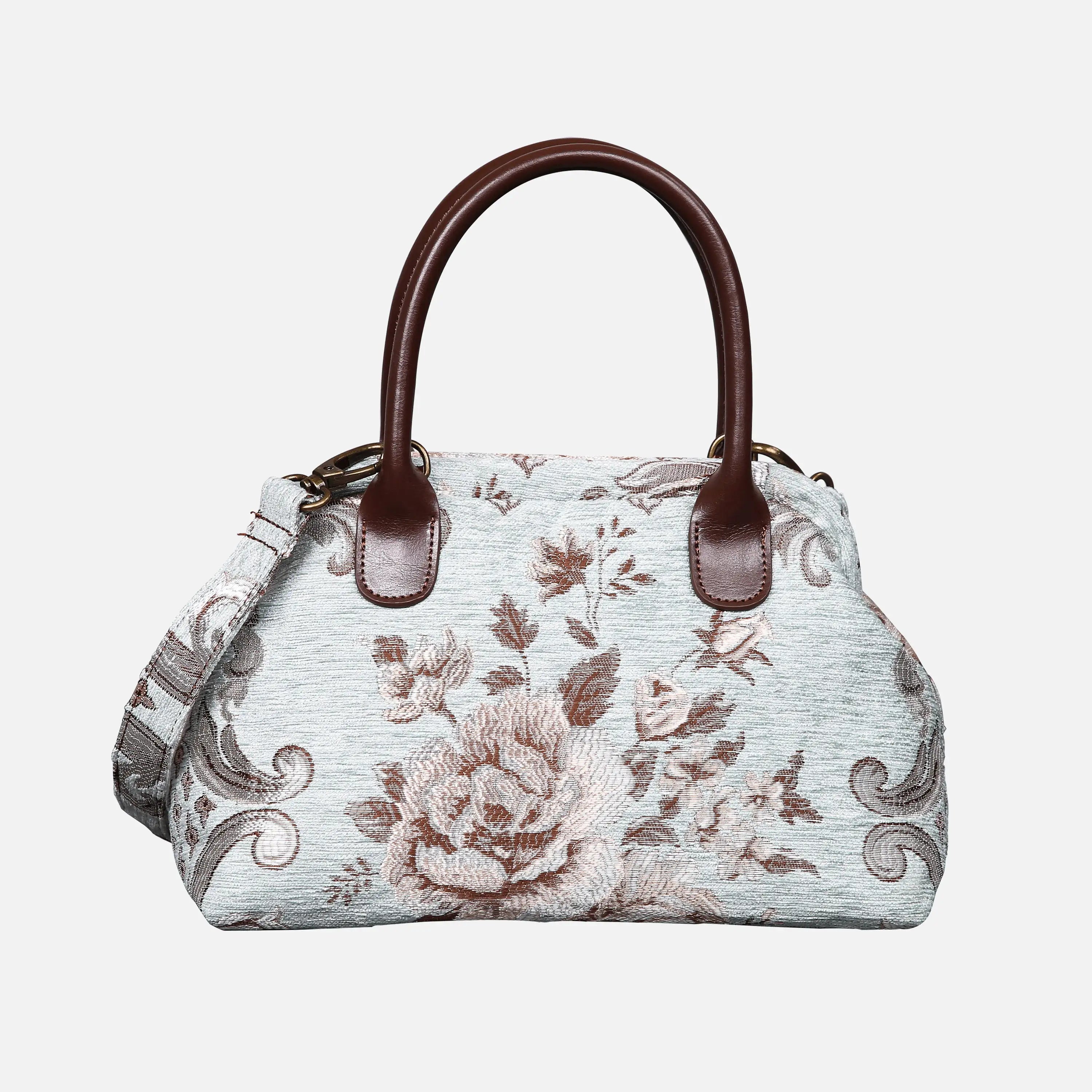Floral Mint Carpet Satchel carpet bag MCW Handmade main