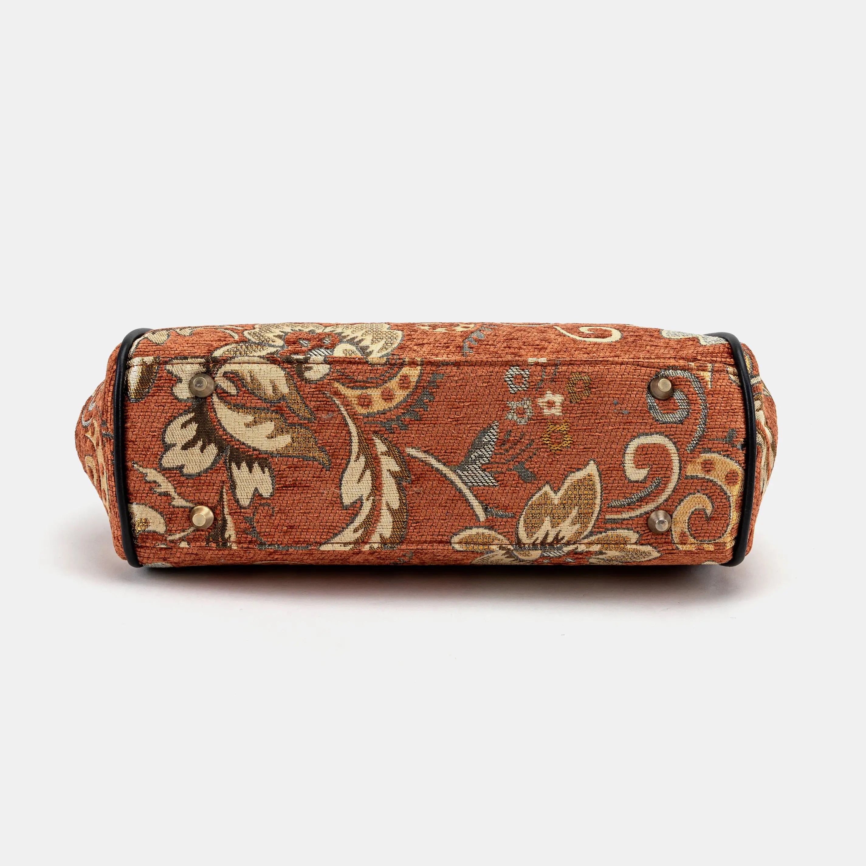 Floral Paisley Orange Alma Shoulder Bag of America bottom