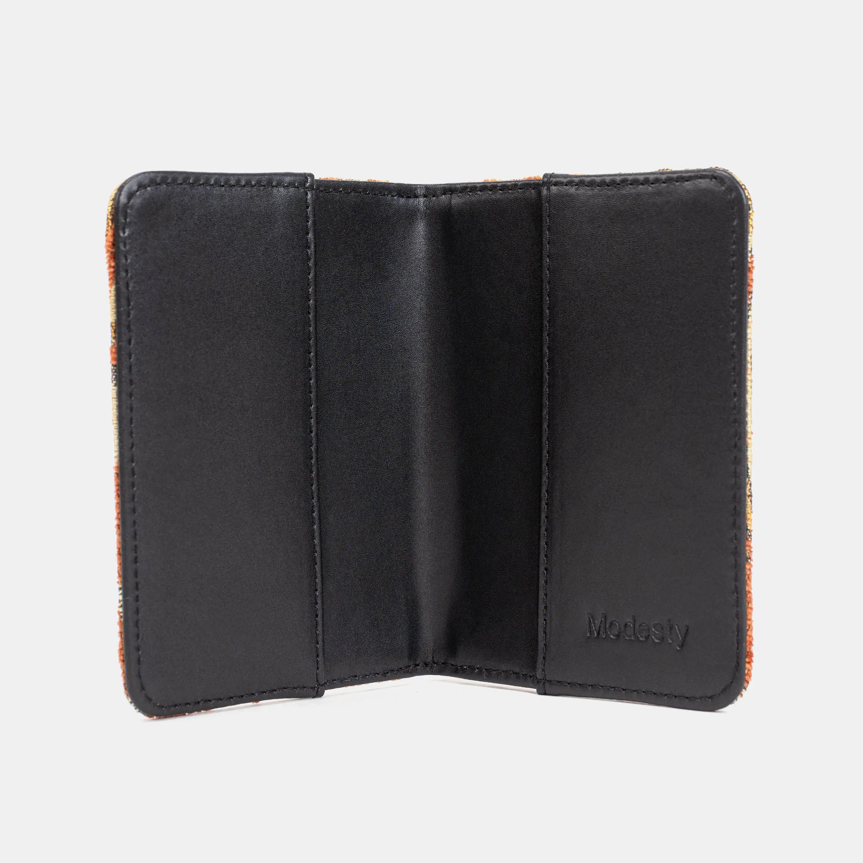 Floral Paisley Orange Passport Cover of America inside