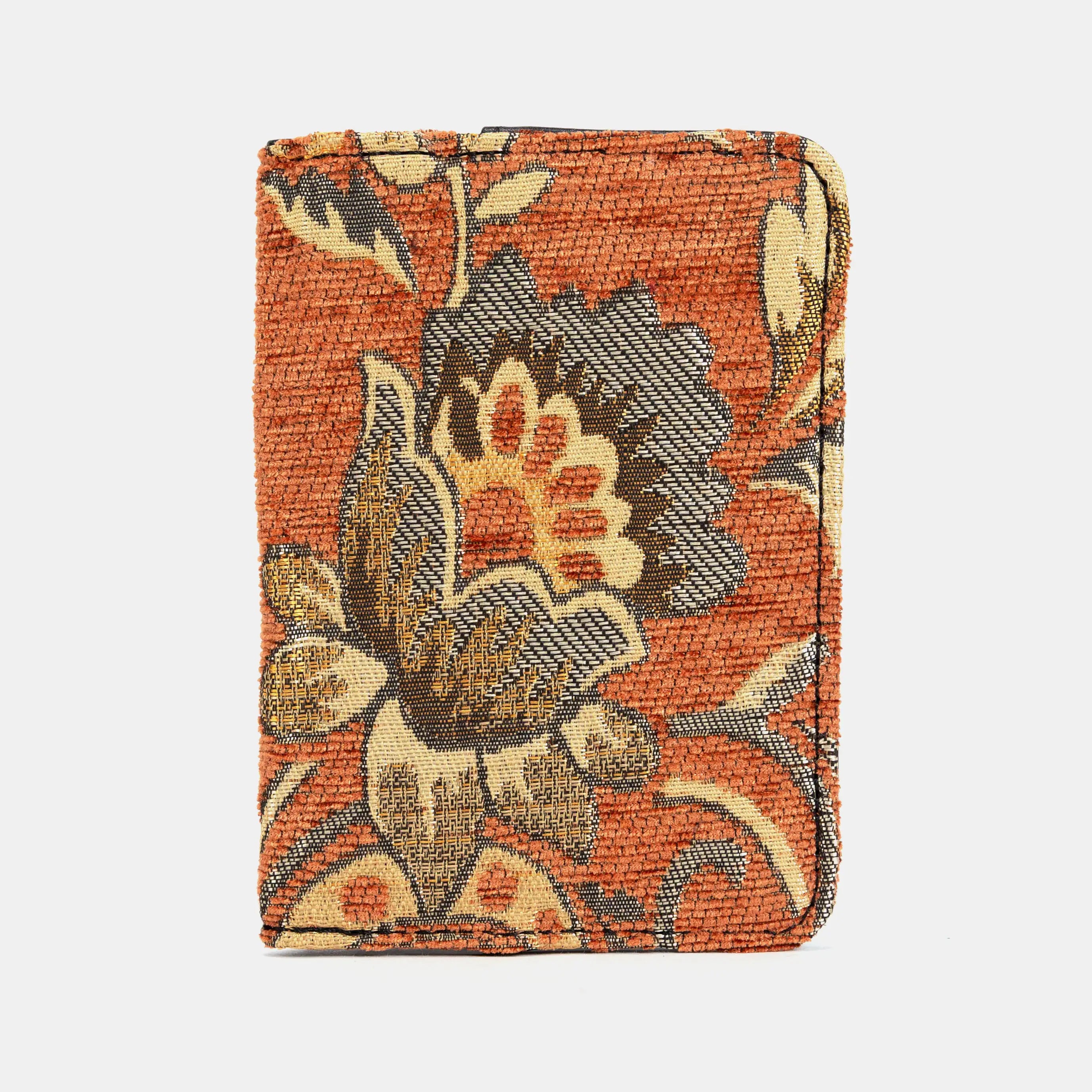 Floral Paisley Orange Passport Cover of America main