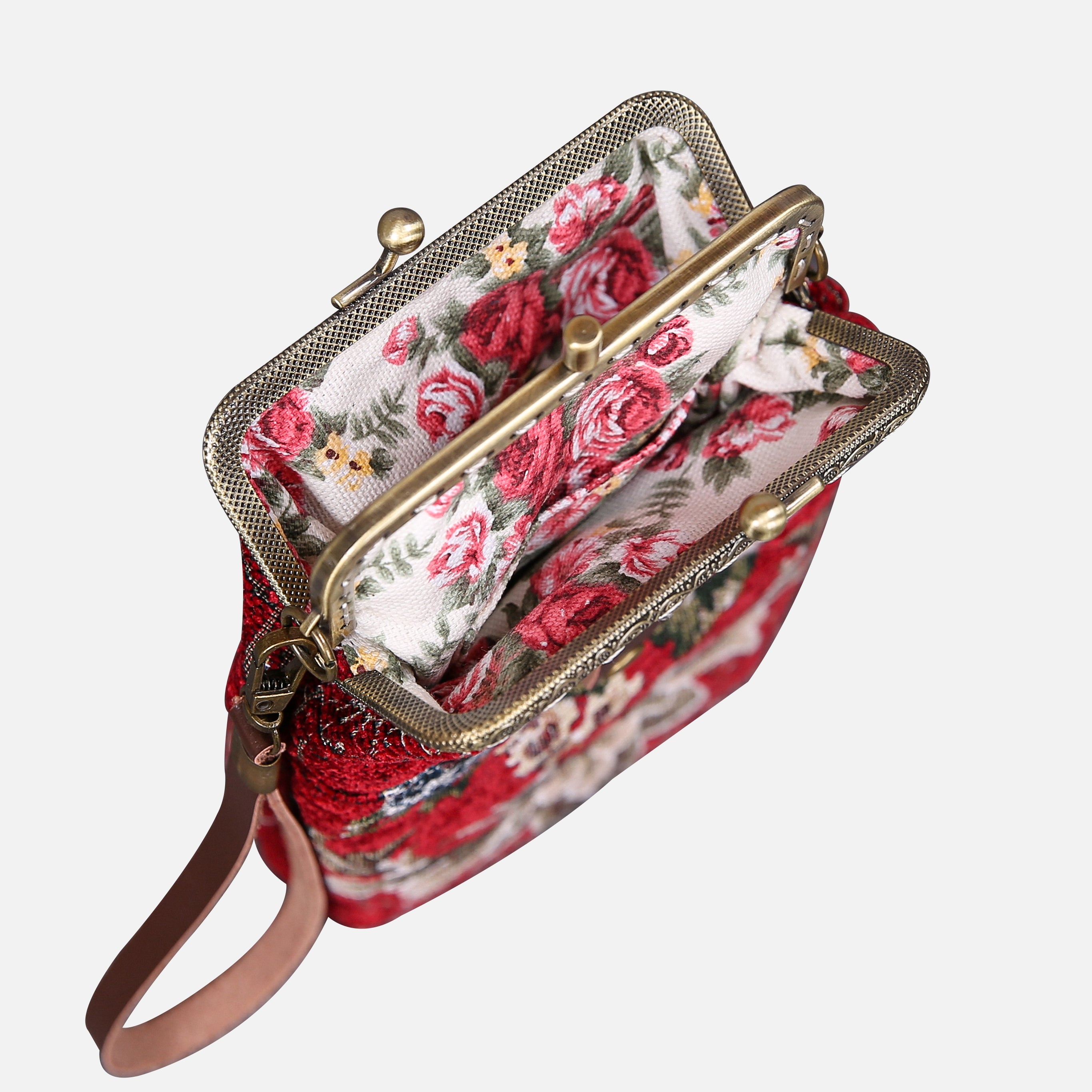 Floral Red Carpet Phone Case Carpetbag of America standing