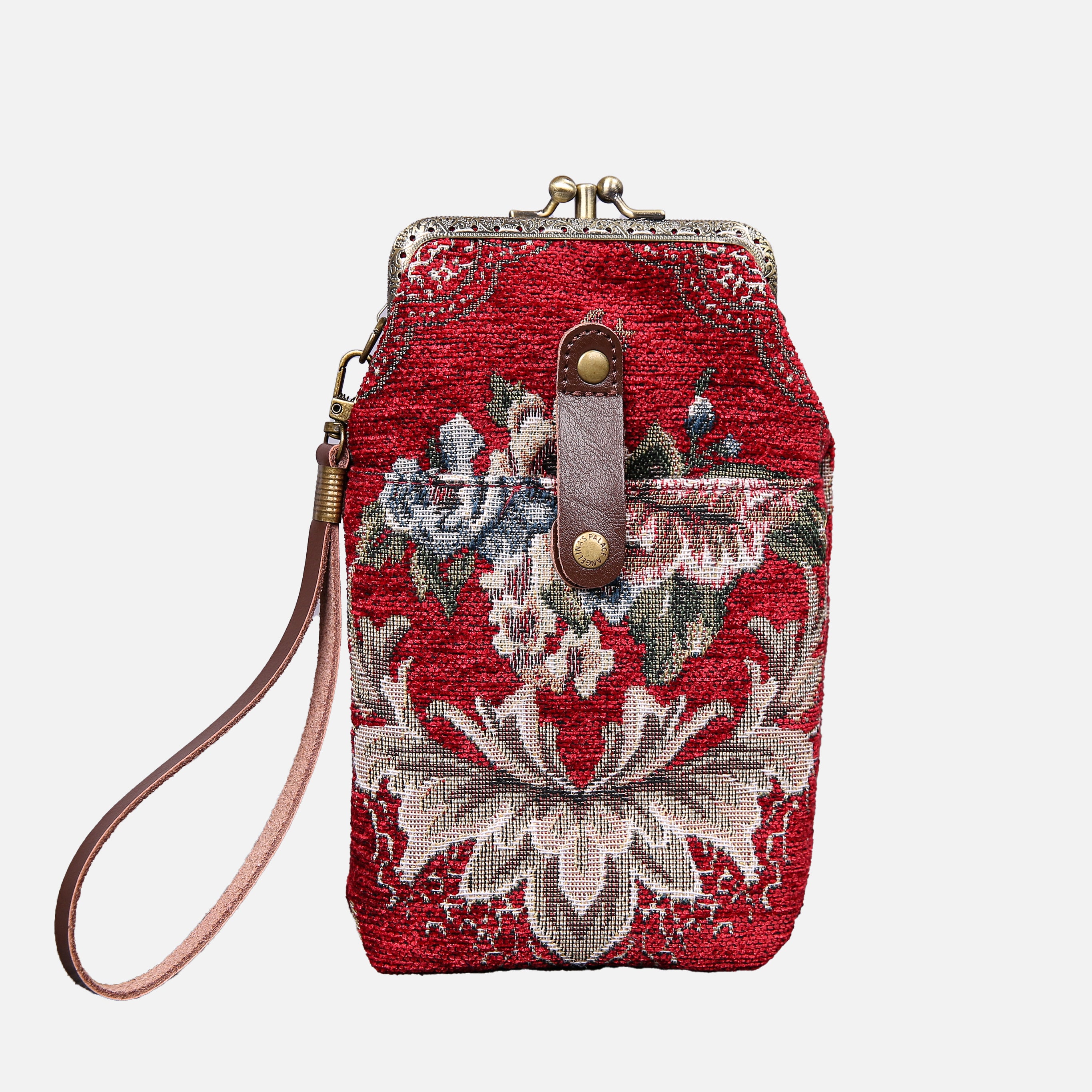 Floral Red Carpet Phone Case Carpetbag of America front