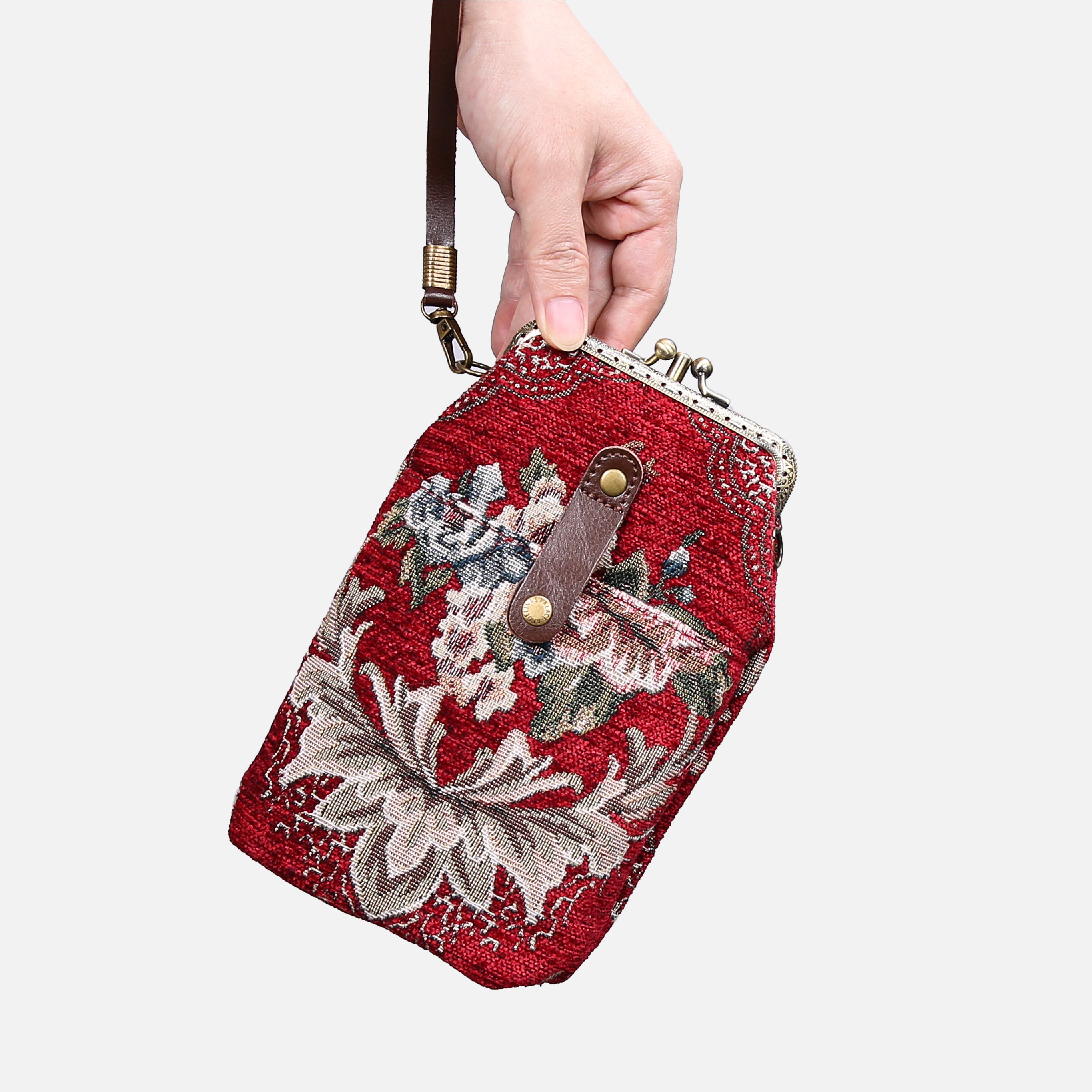 Floral Red Carpet Phone Case Carpetbag of America main