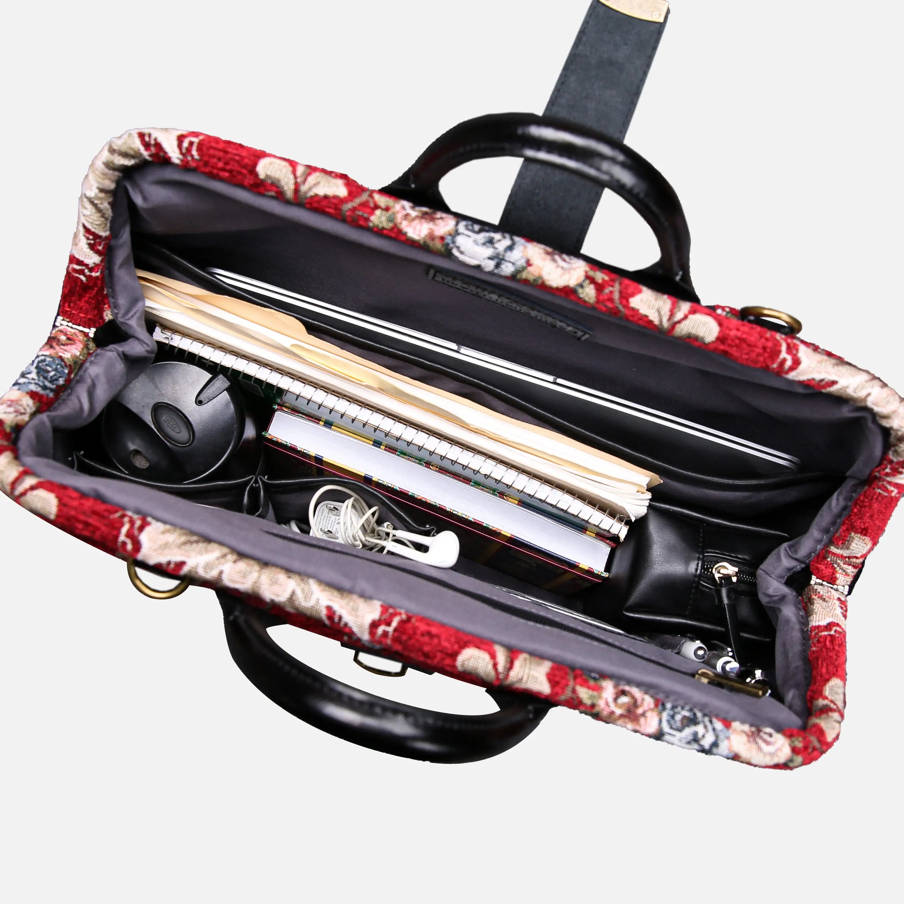 Floral Red carpet bag of America in use