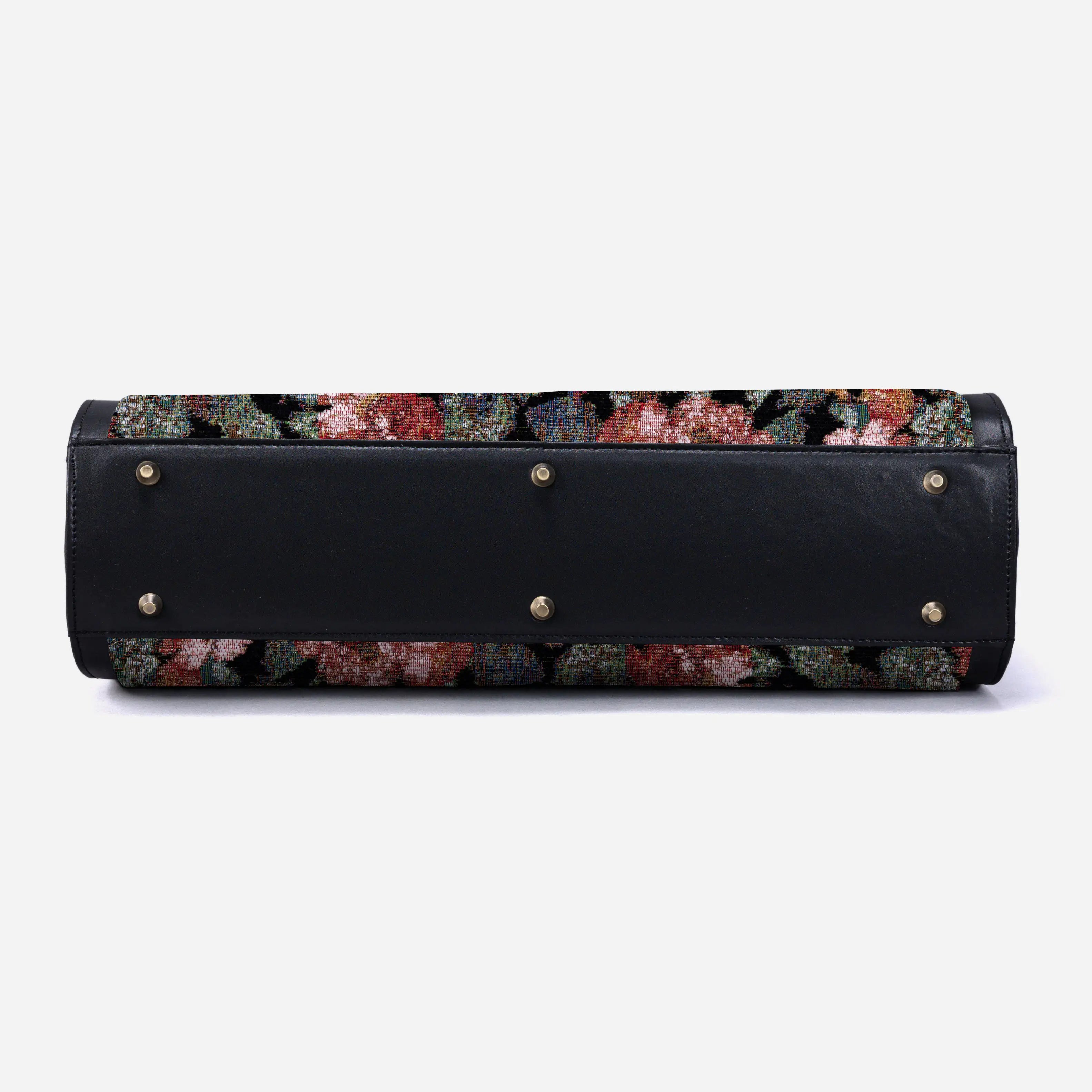 Floral Rose Business Tote of America bottom