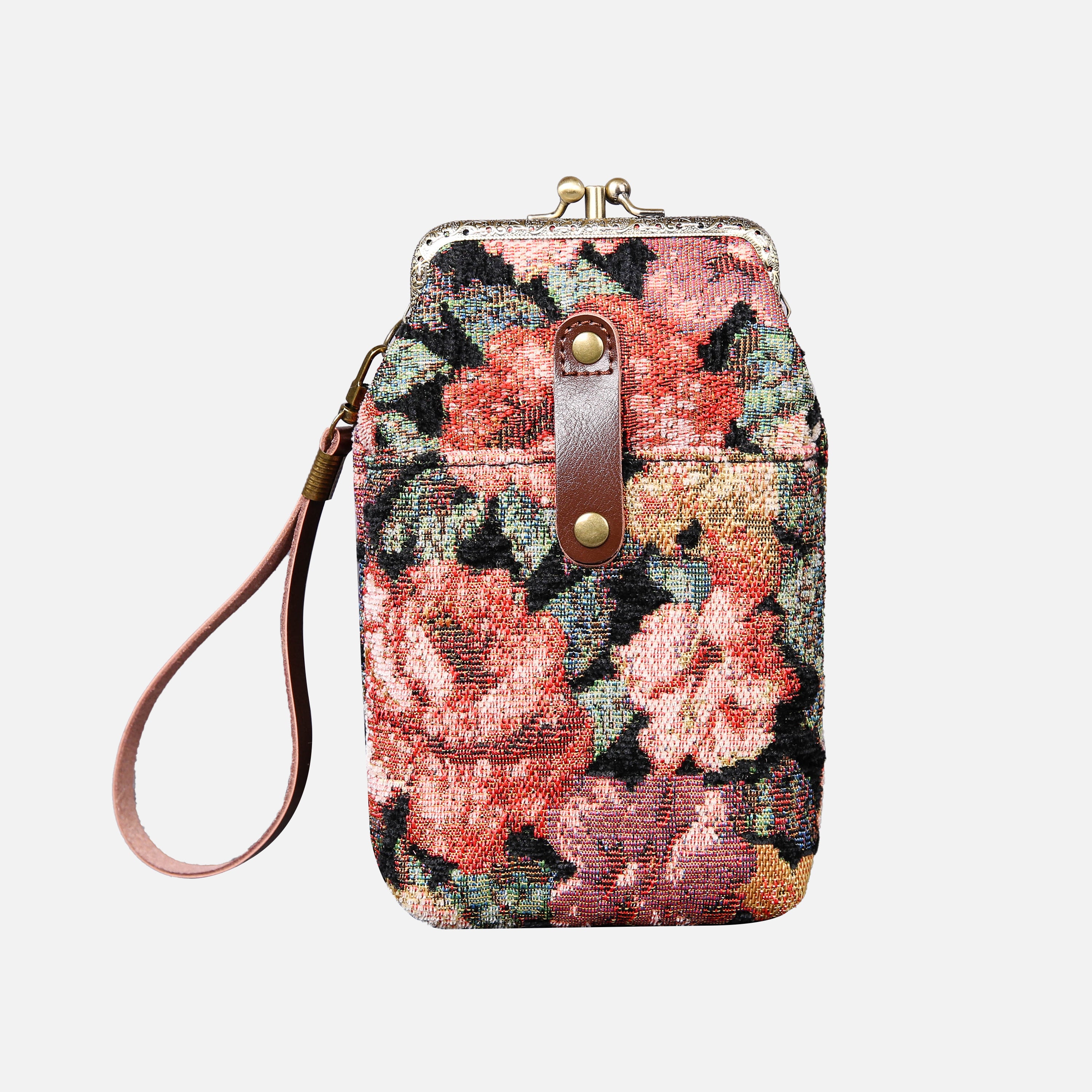 Floral Rose Carpet Phone Case Carpetbag of America front