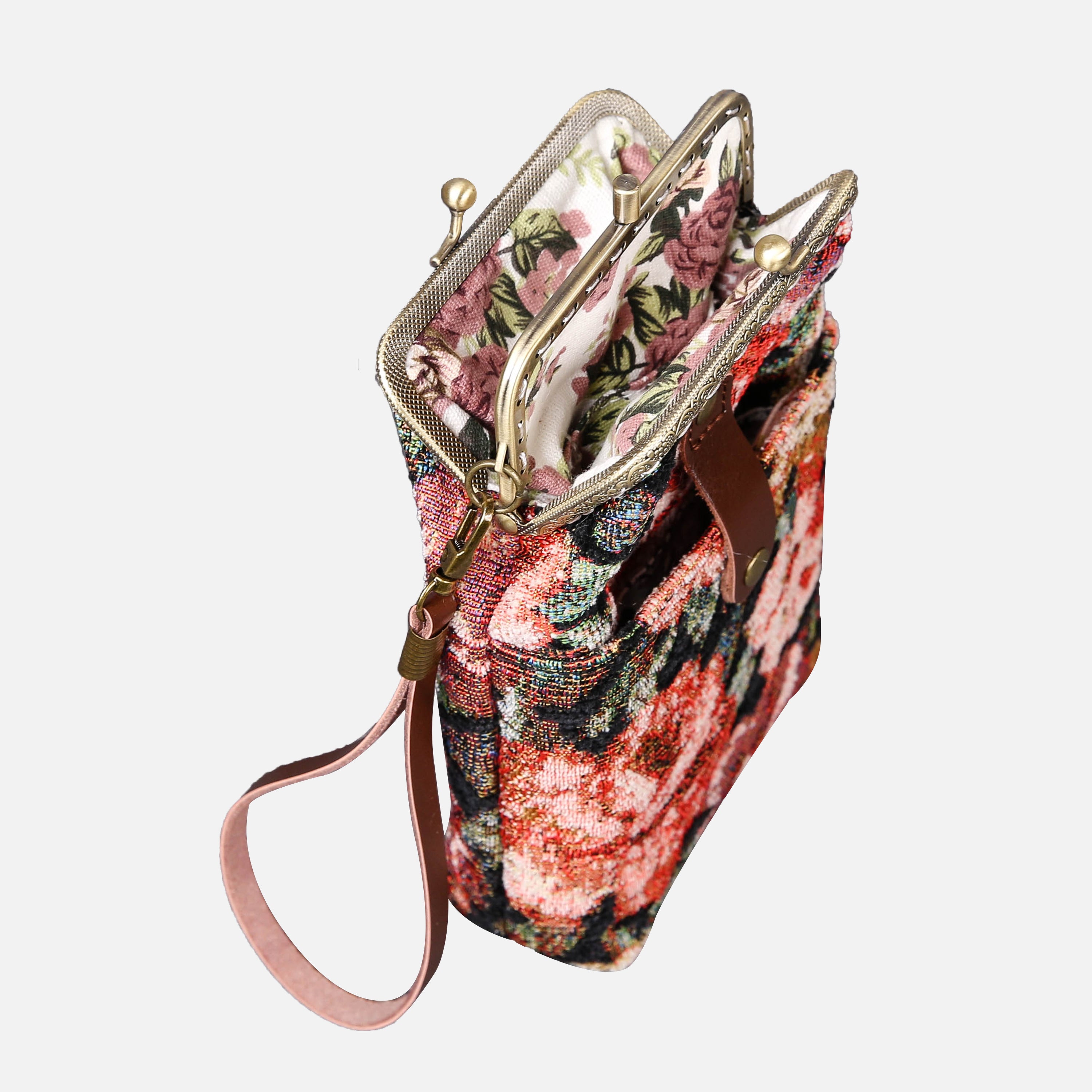 Floral Rose Carpet Phone Case Carpetbag of America standing