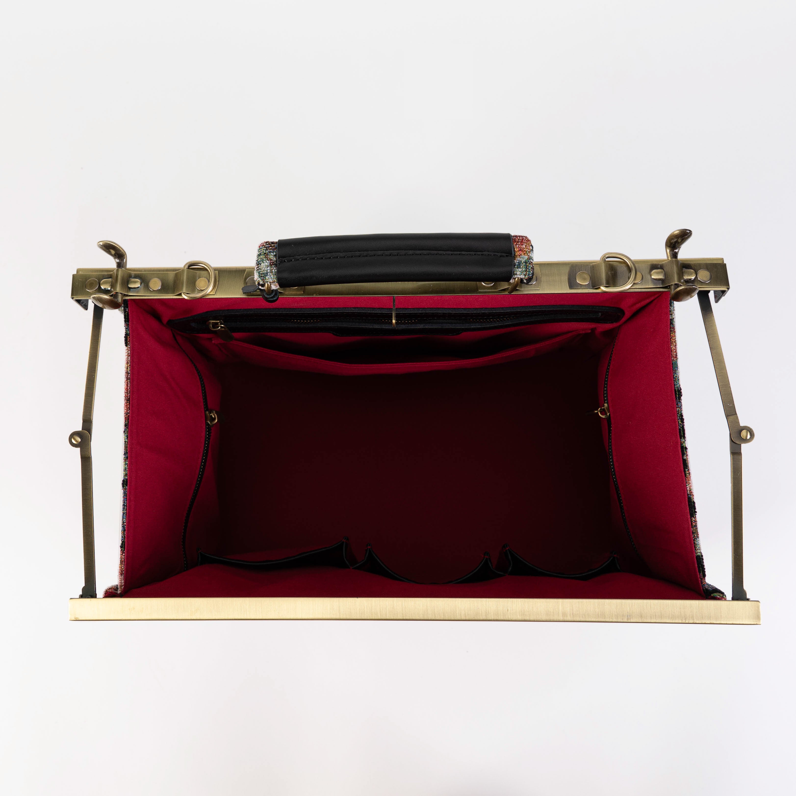 Floral Rose Celine Carpet Gladstone Bag of America inside