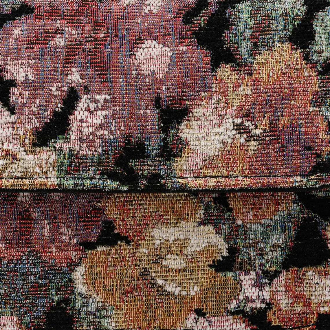 Floral Rose Flap Crossbody Bag carpet bag of America pattern
