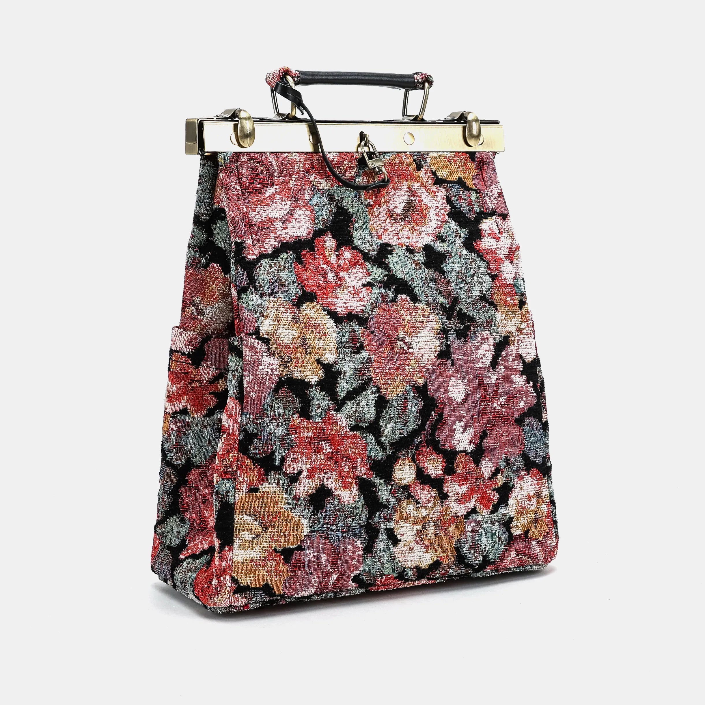 Floral Rose Helena Carpet Gladstone Backpack of America side