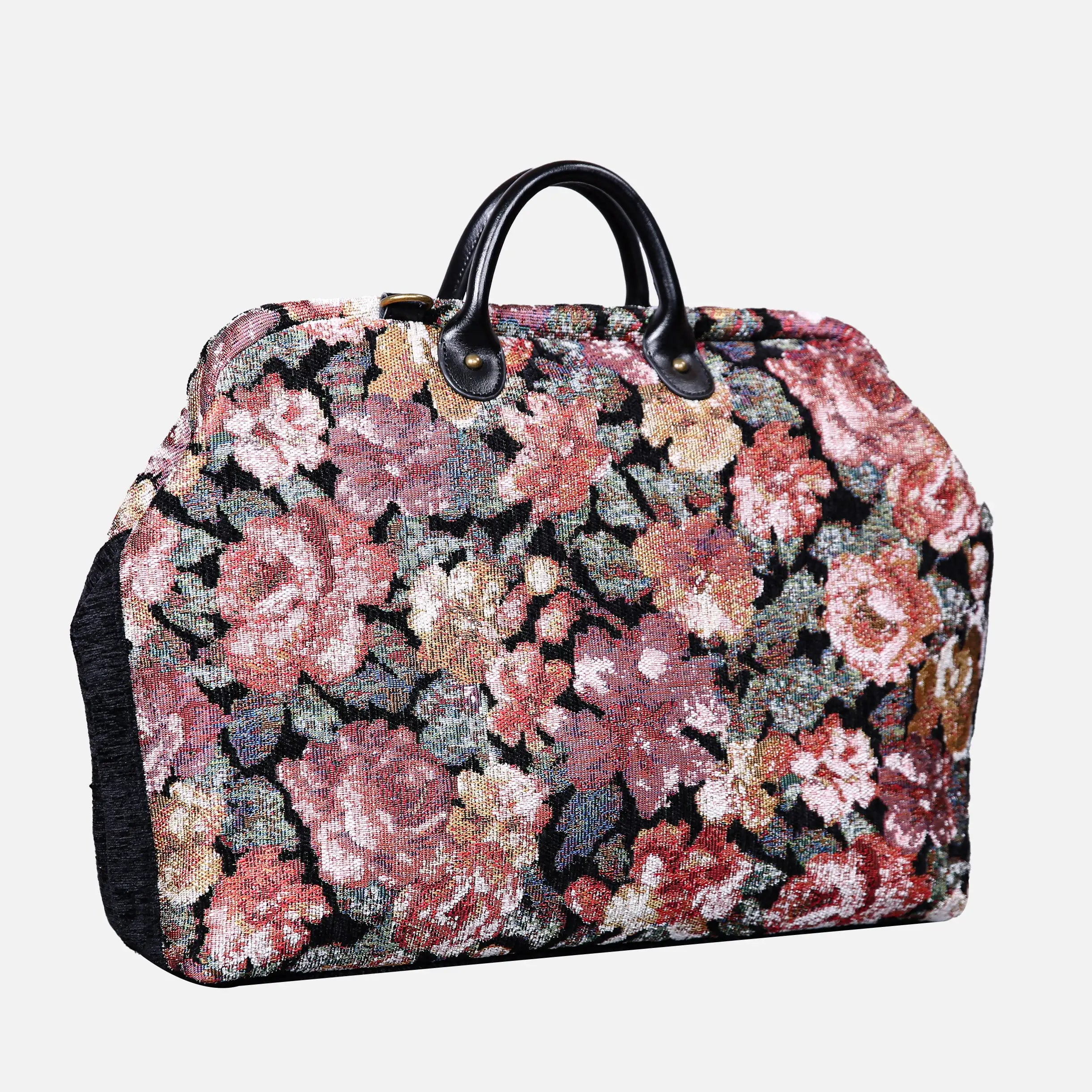 Floral Rose Laptop Work Bag carpet bag of America Front side