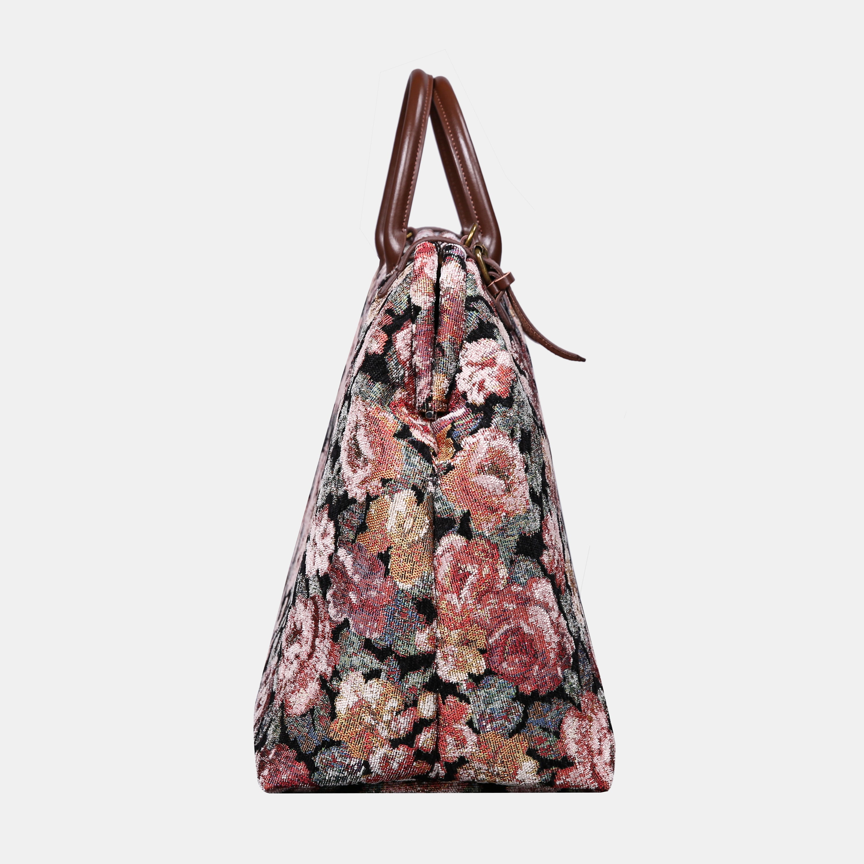 Floral Rose Large Carpetbag of America side