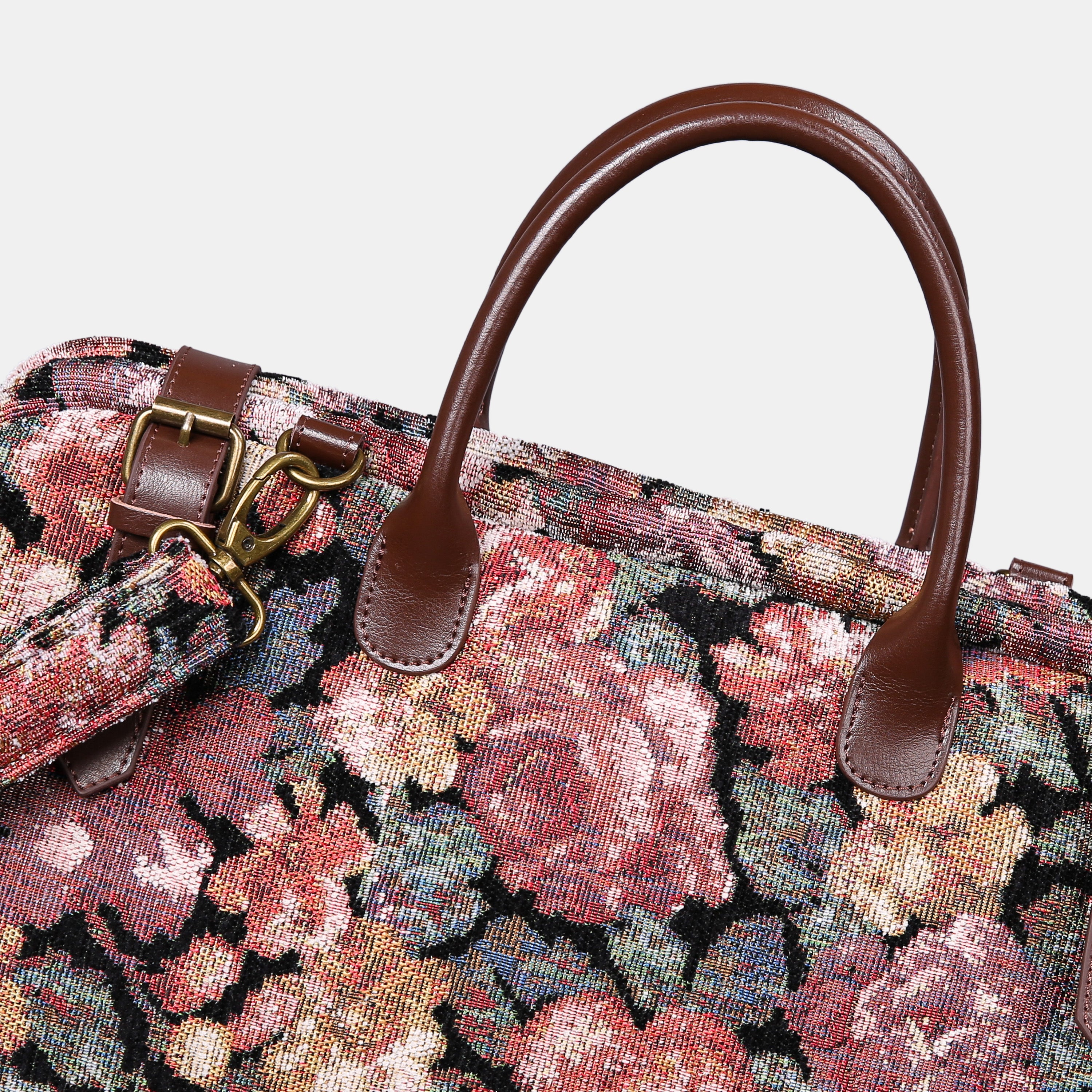 Floral Rose Large Carpetbag of America details