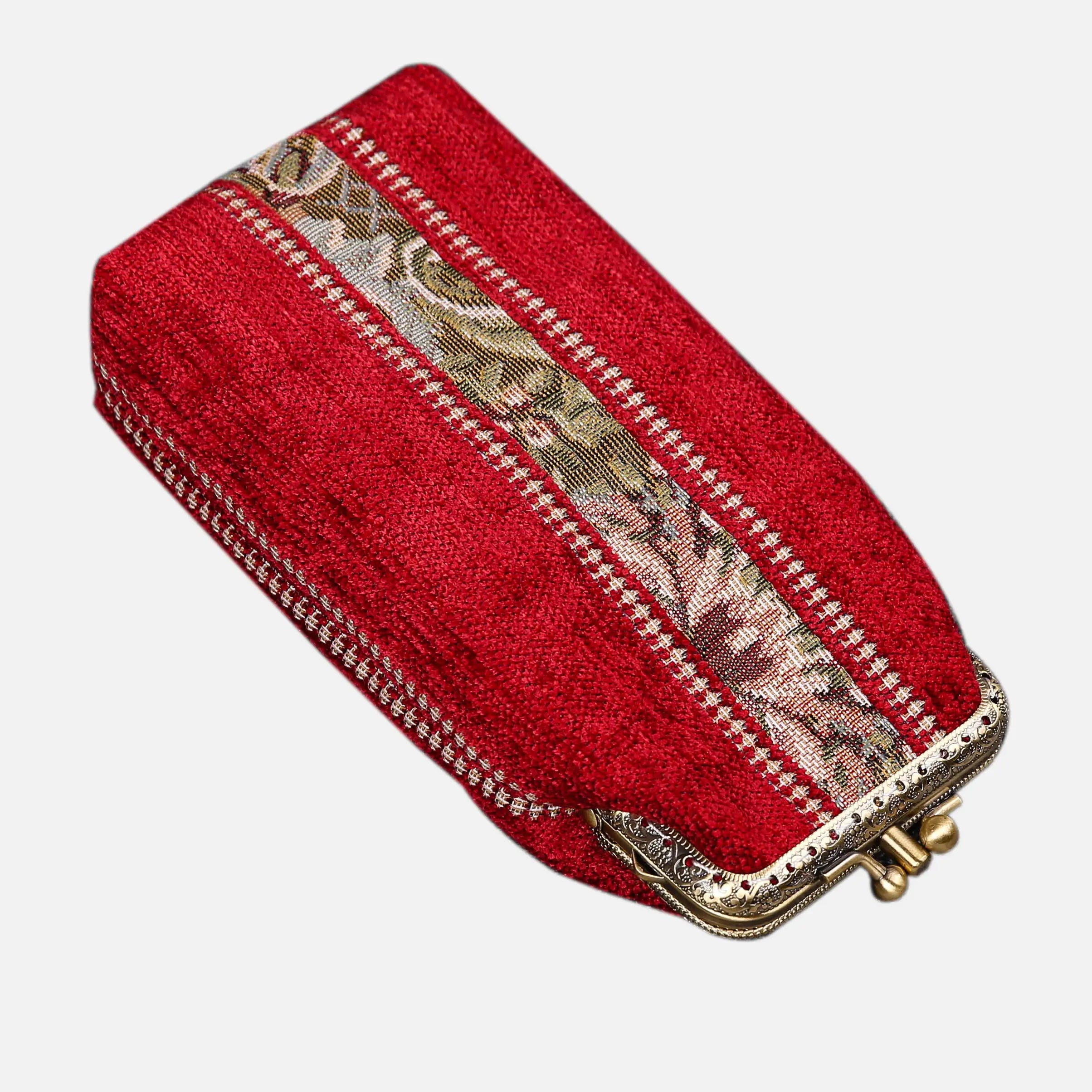 Floral Stripes Carpet Eyeglasses Case of America front-3