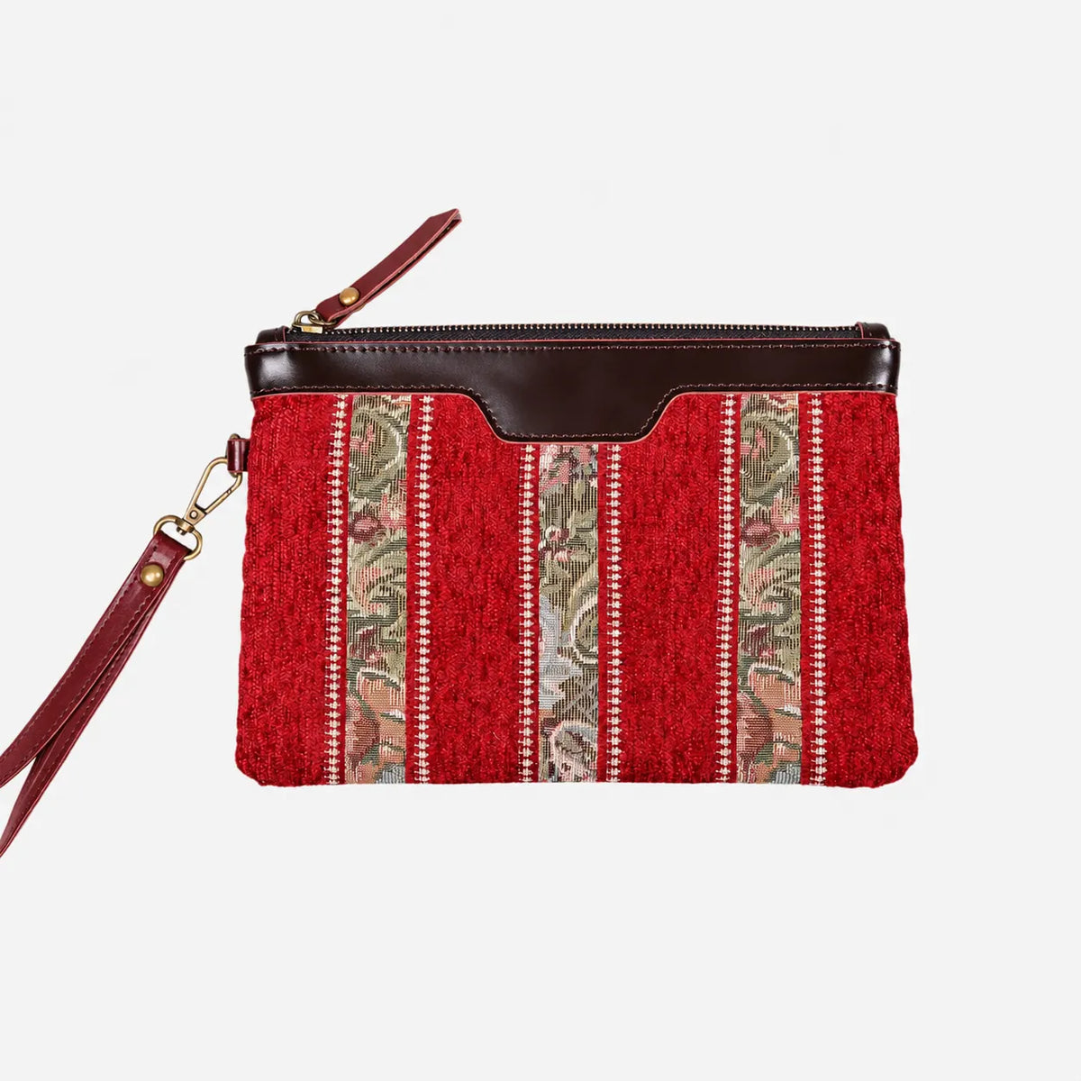 Floral Strips Red carpet bag MCW Handmad main