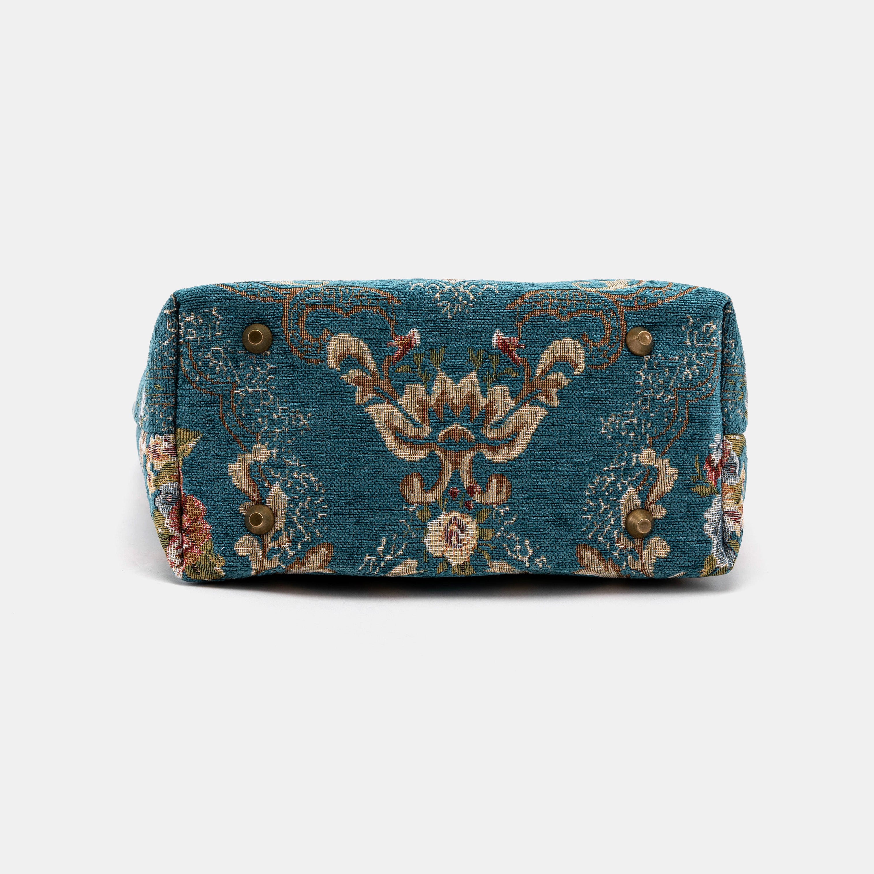 Floral Teal Everyday Tote Bag of America bottom