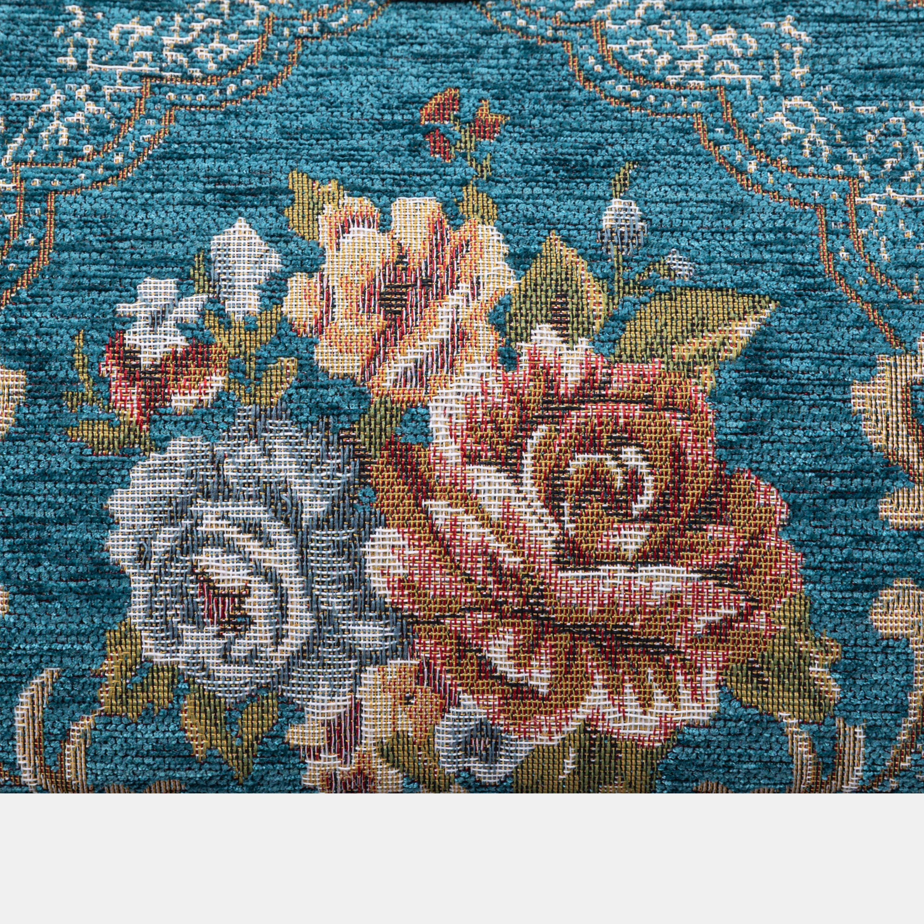 Floral Teal Shoulder Bag of America details