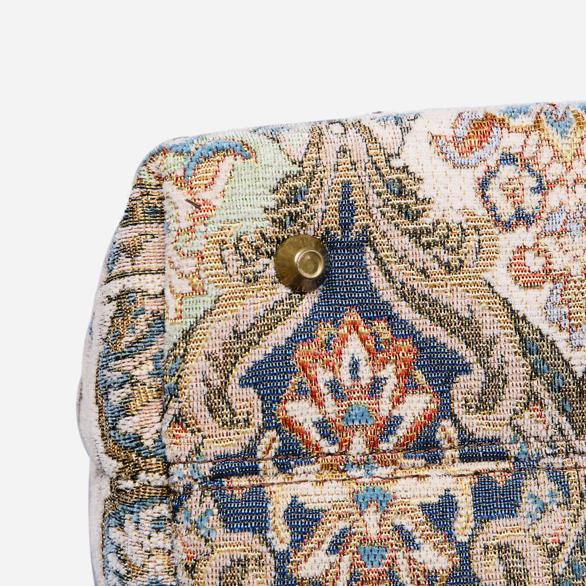 Golden Age Blue Carpet Handbag Purse carpet bag MCW Handmade bottom
