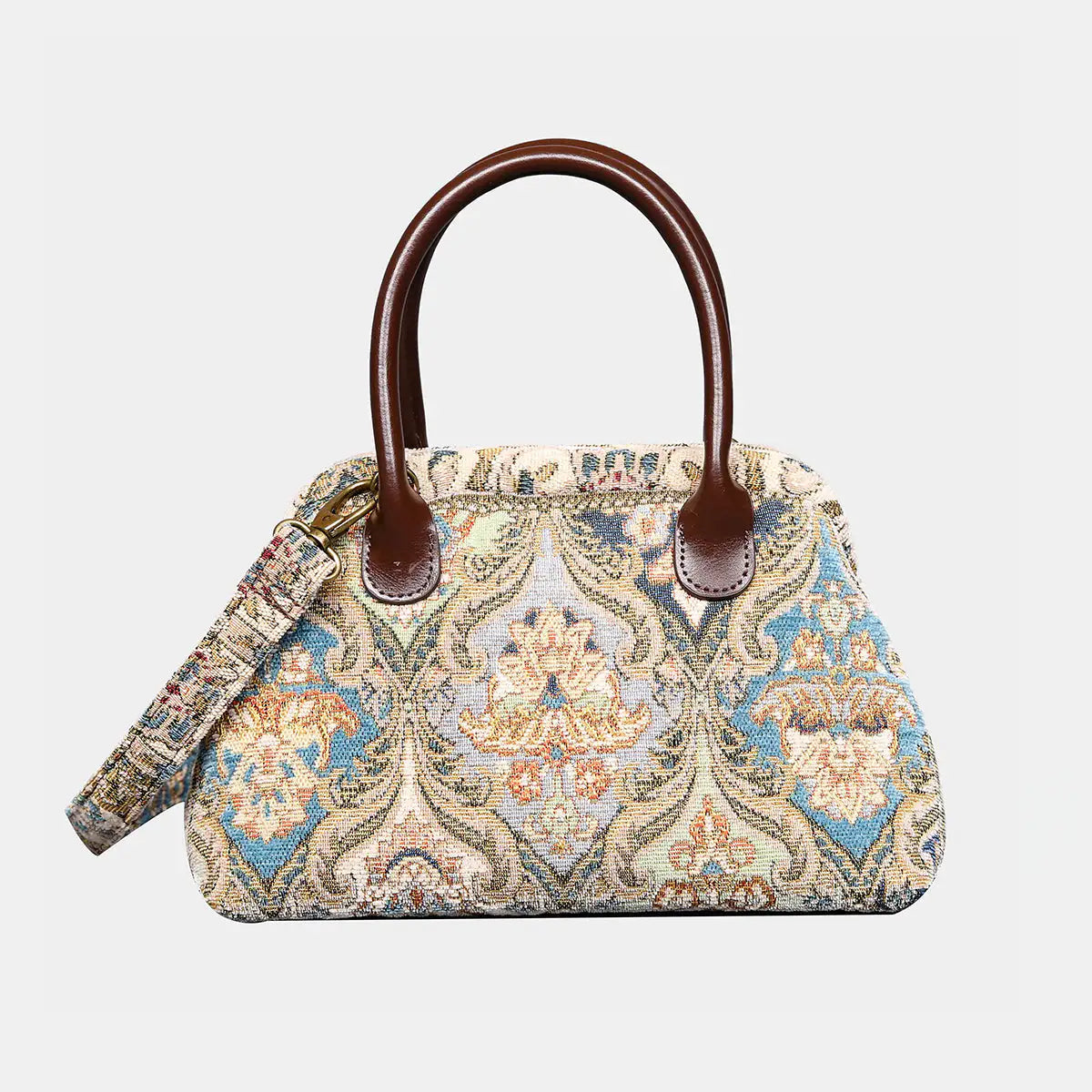 Golden Age Blue Carpet Satchel Carpetbag of America main