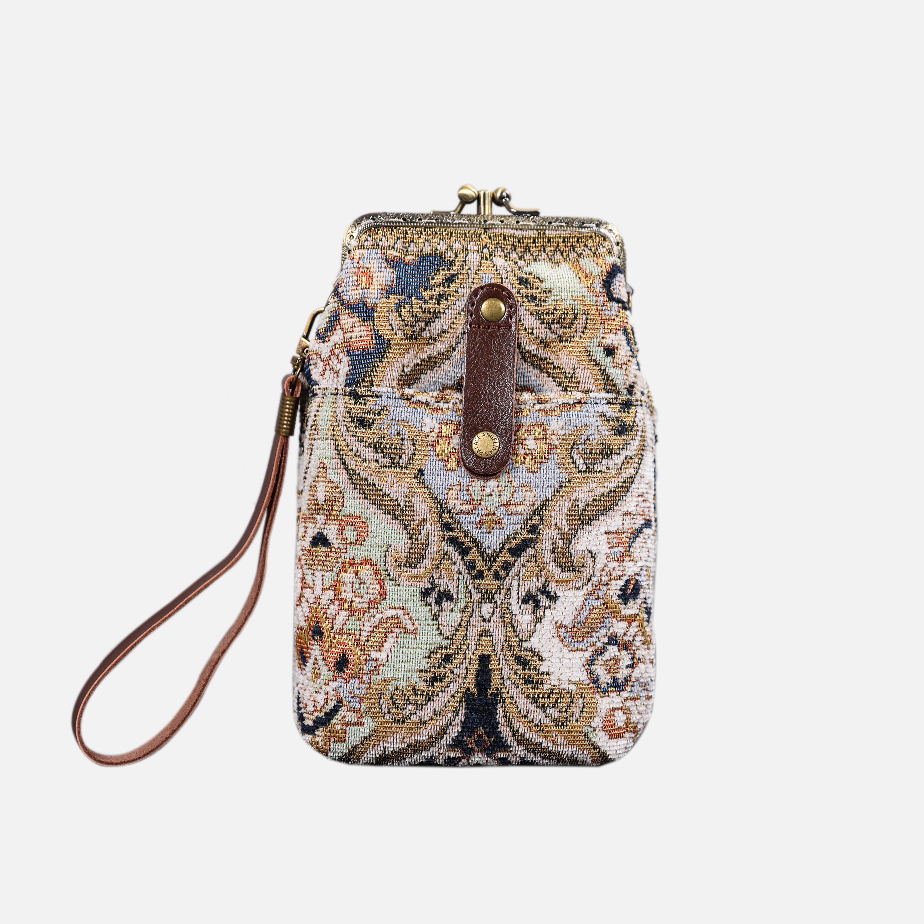 Golden Age Navy Carpet Phone Case Carpetbag of America front