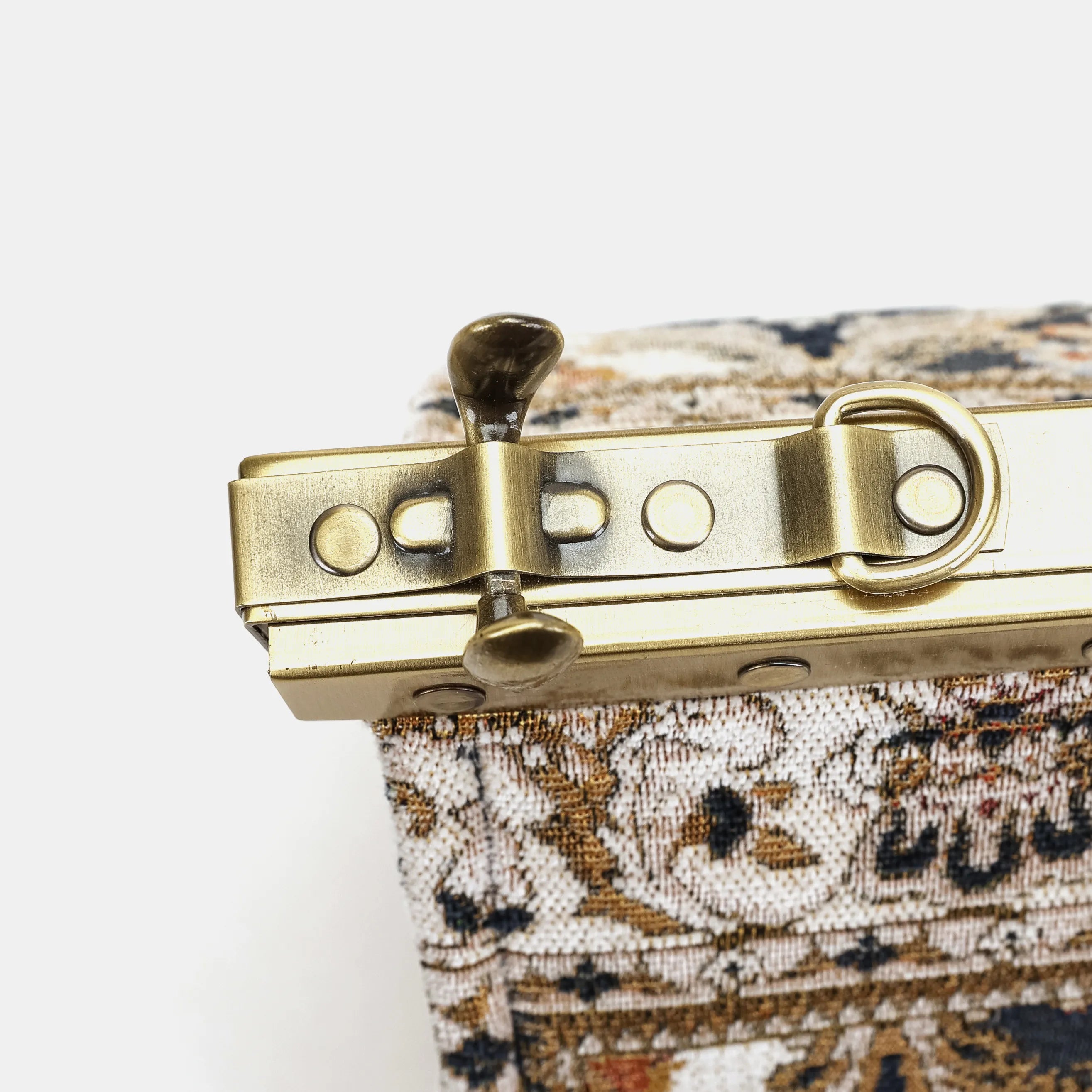 Golden Age Navy Celine Carpet Gladstone Bag of America frame
