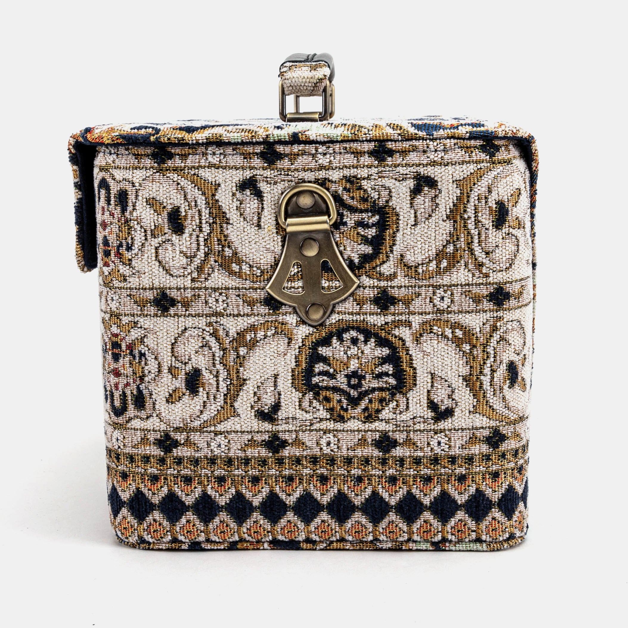 Golden Age Navy Josephine Large Train Case side