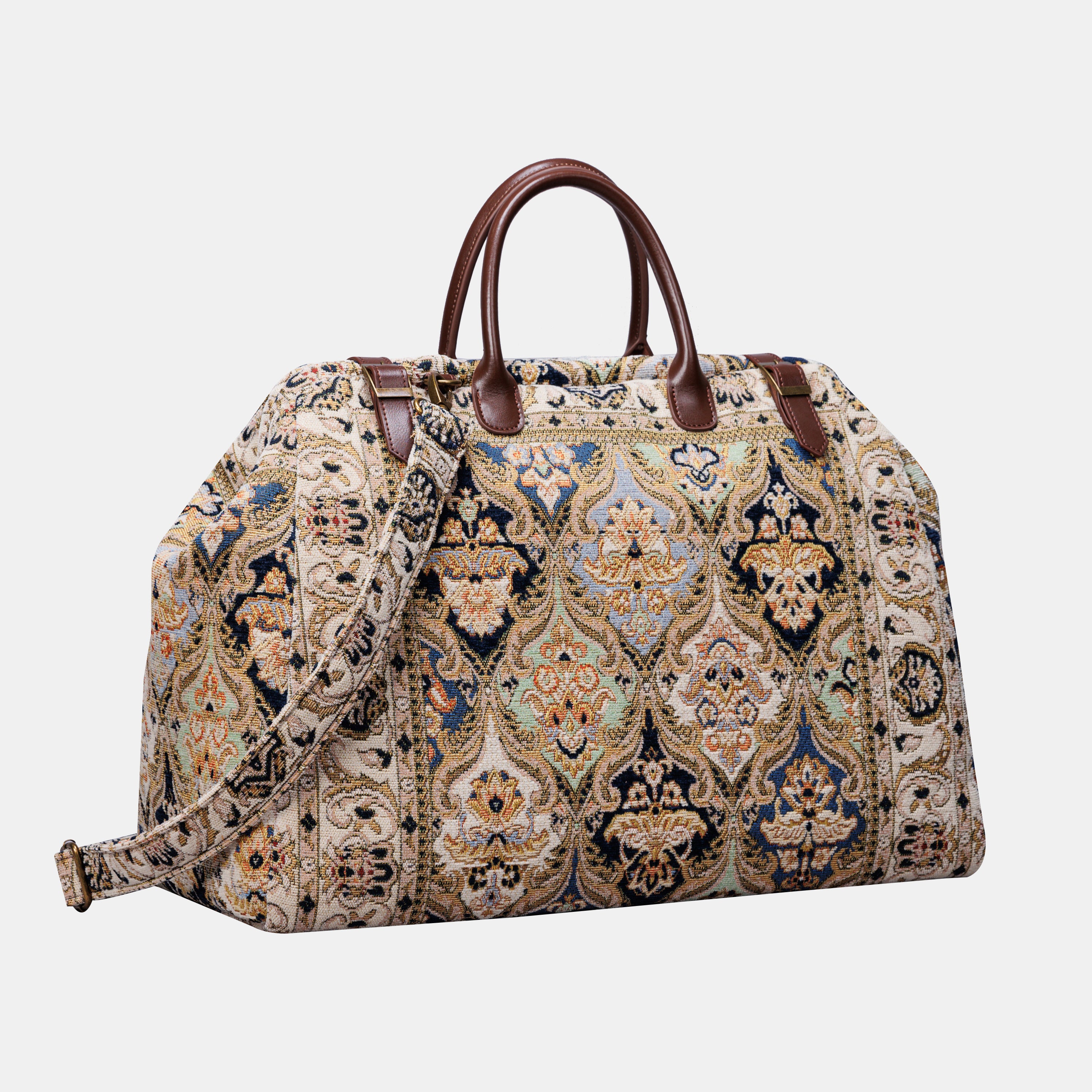Golden Age Navy Large Carpetbag of America with shoulder strap