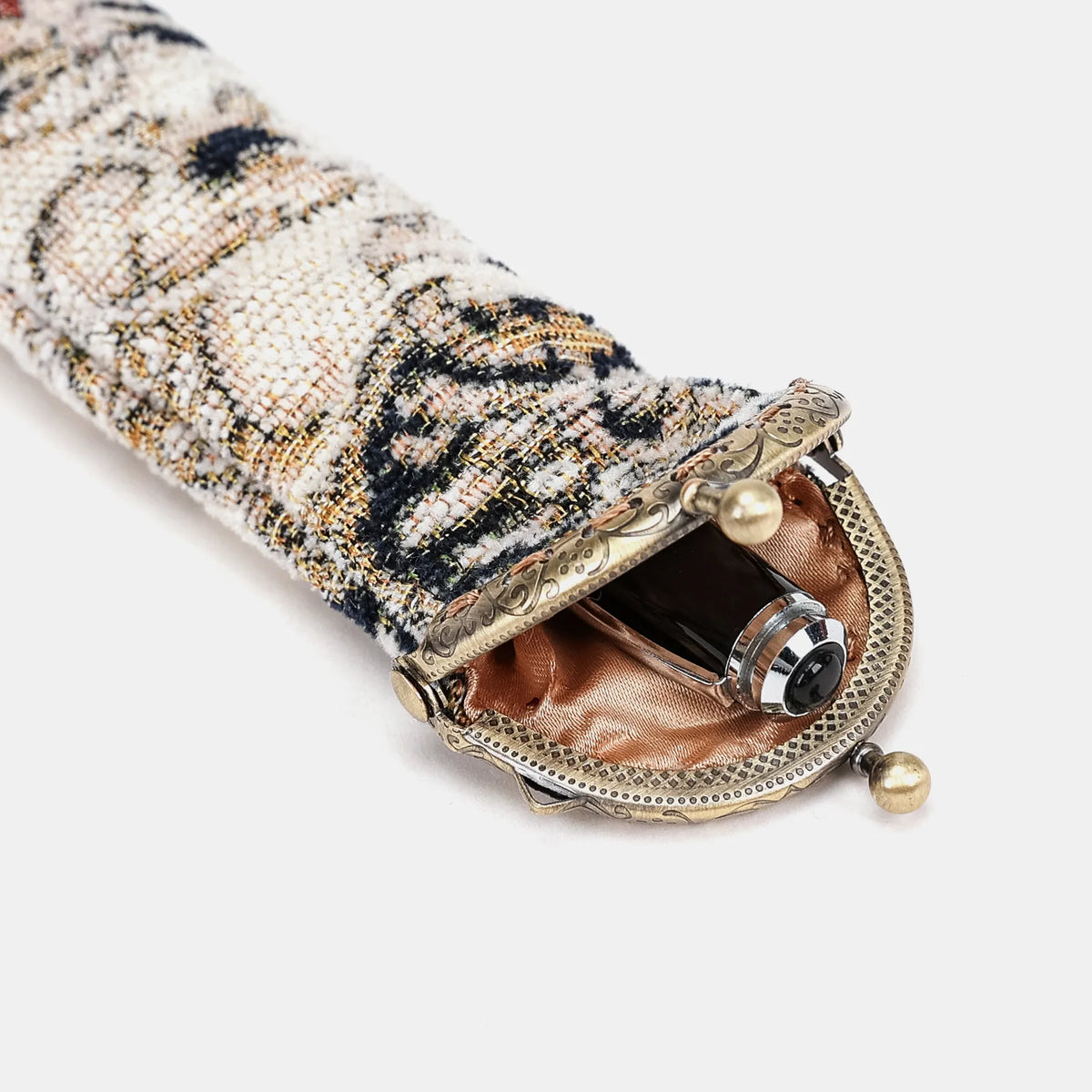 Golden Age Navy Solo Pen Case Carpetbag of America open