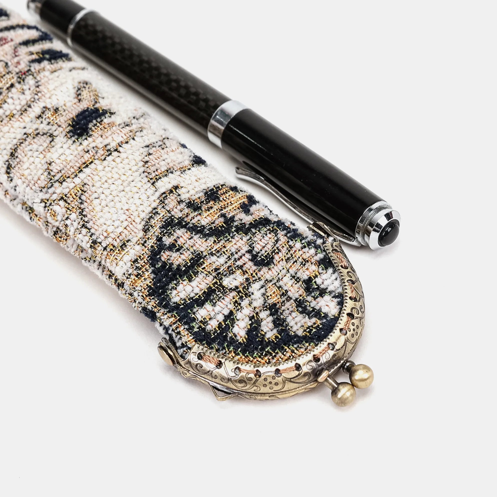 Golden Age Navy Solo Pen Case Carpetbag of America metal frame