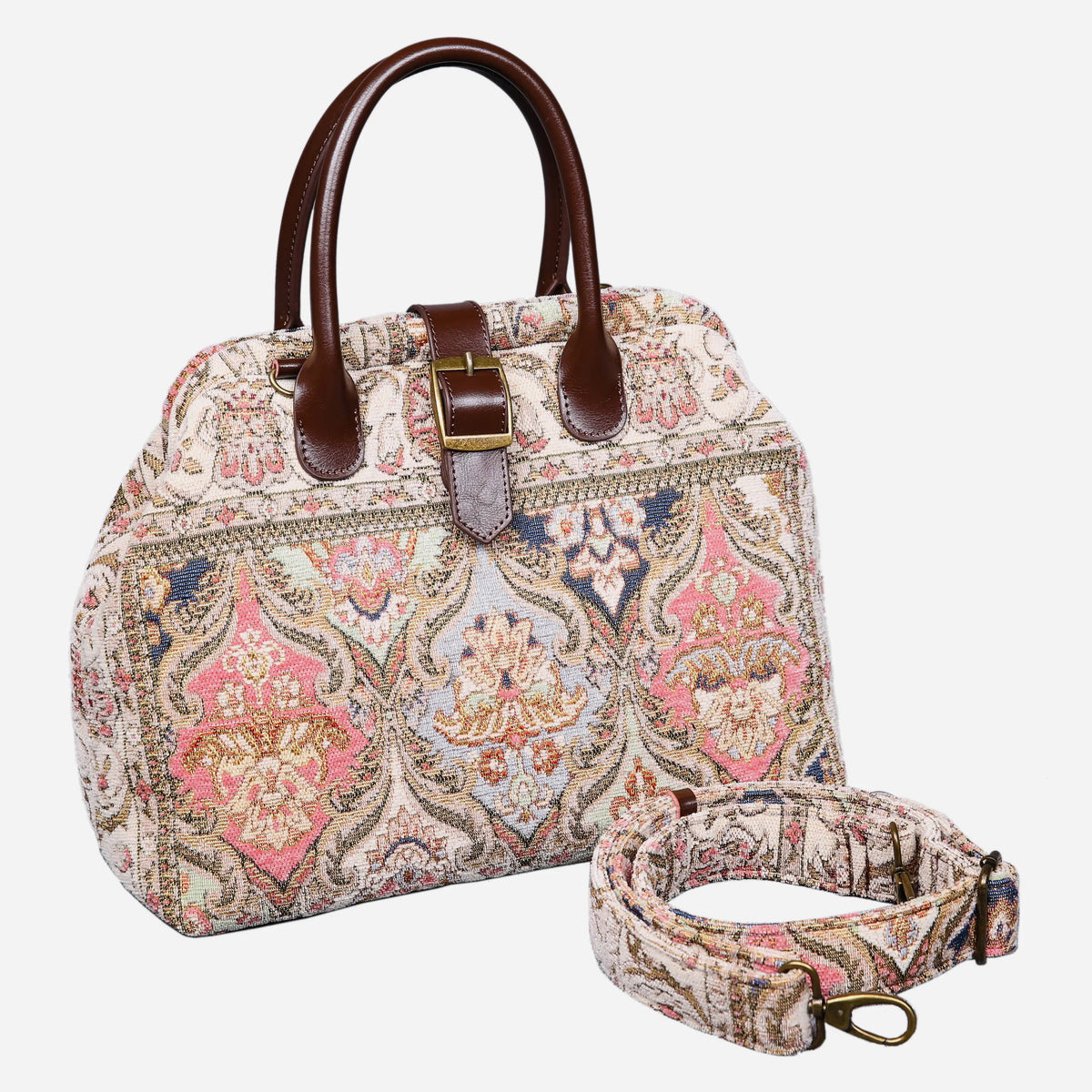 Golden Age Pink Carpet Handbag Purse of America with shoulder strap