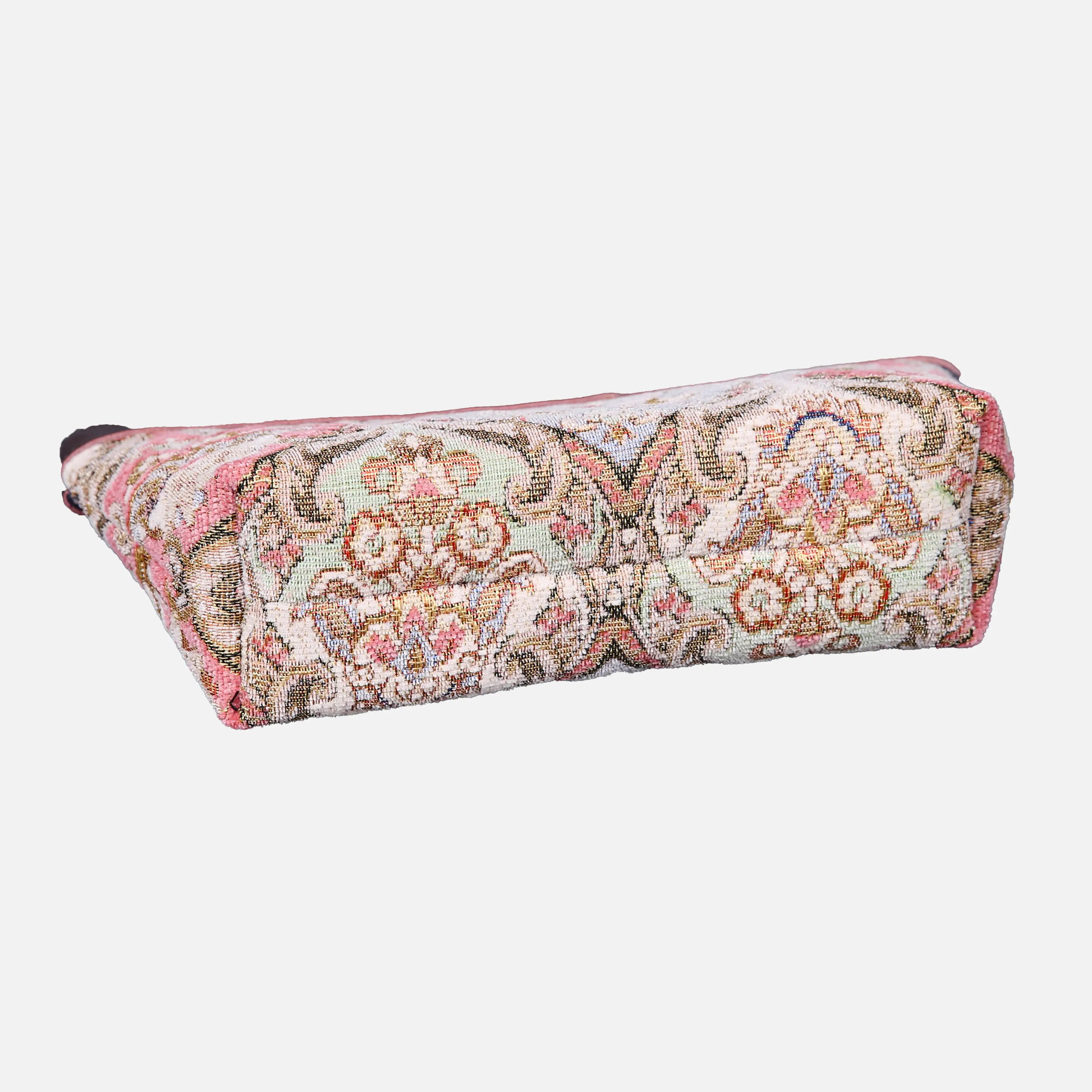 Golden Age Pink Carpet Makeup Bag carpet bag MCW Handmade bottom