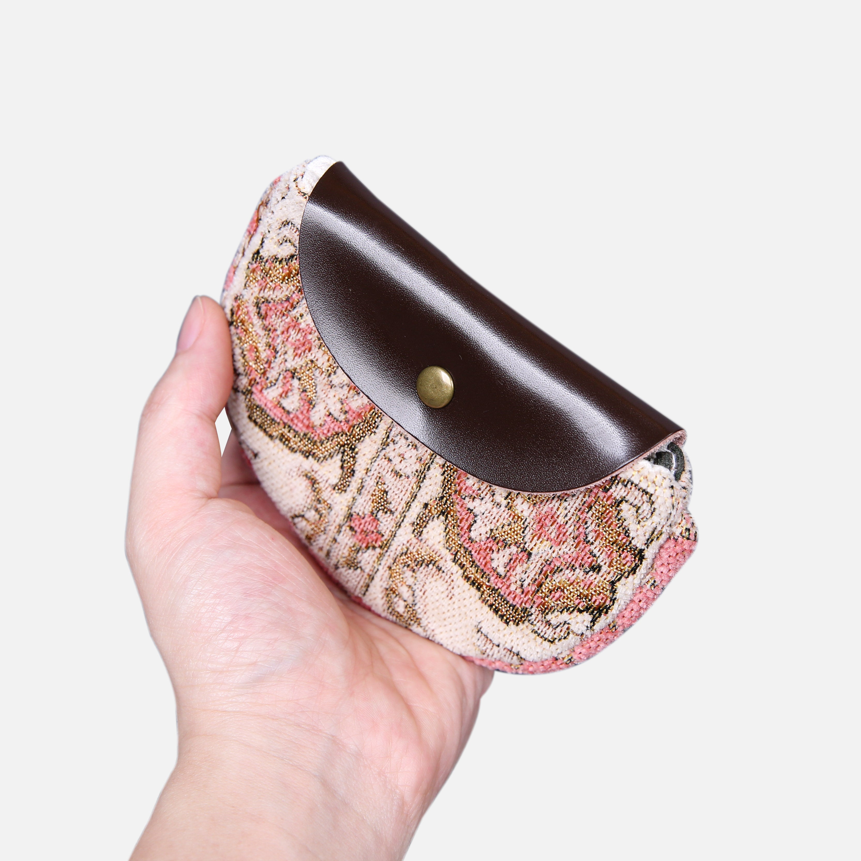 Golden Age Pink Flap Coin Purse MCW Handmade
