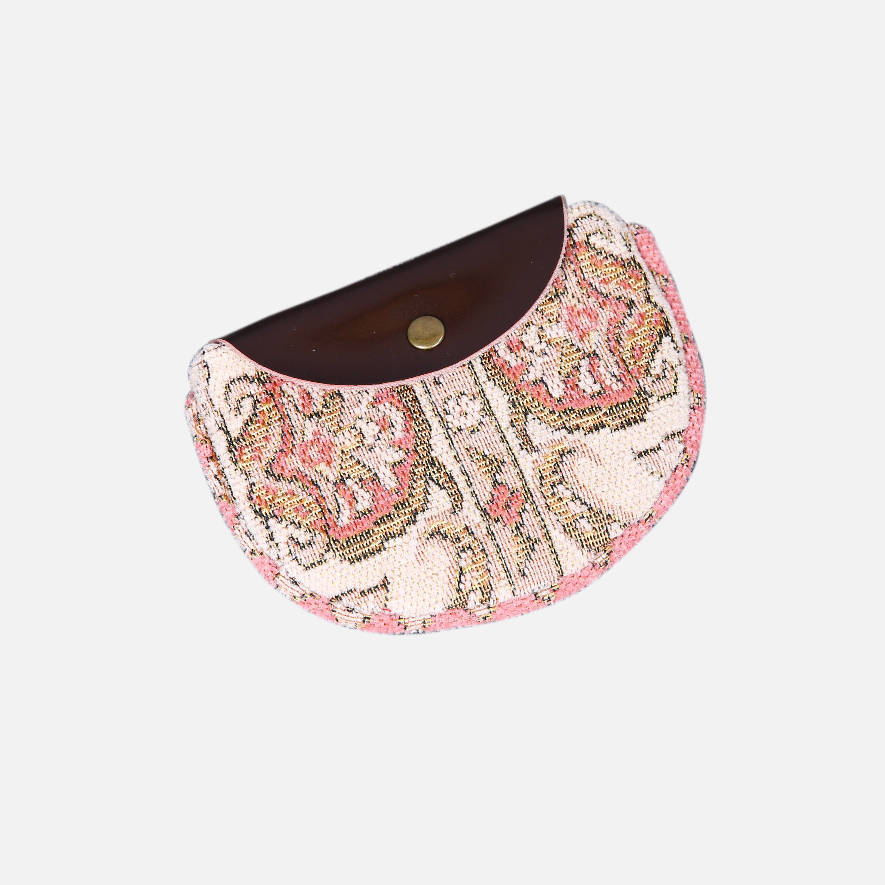 Golden Age Pink Flap Coin Purse MCW Handmade overview