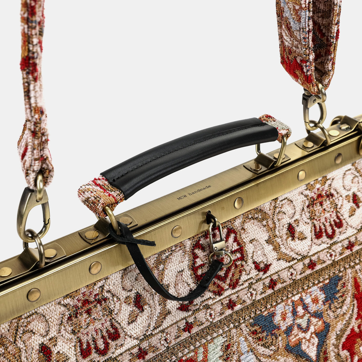 Golden Age Red Celine Carpet Gladstone Bag of America handle
