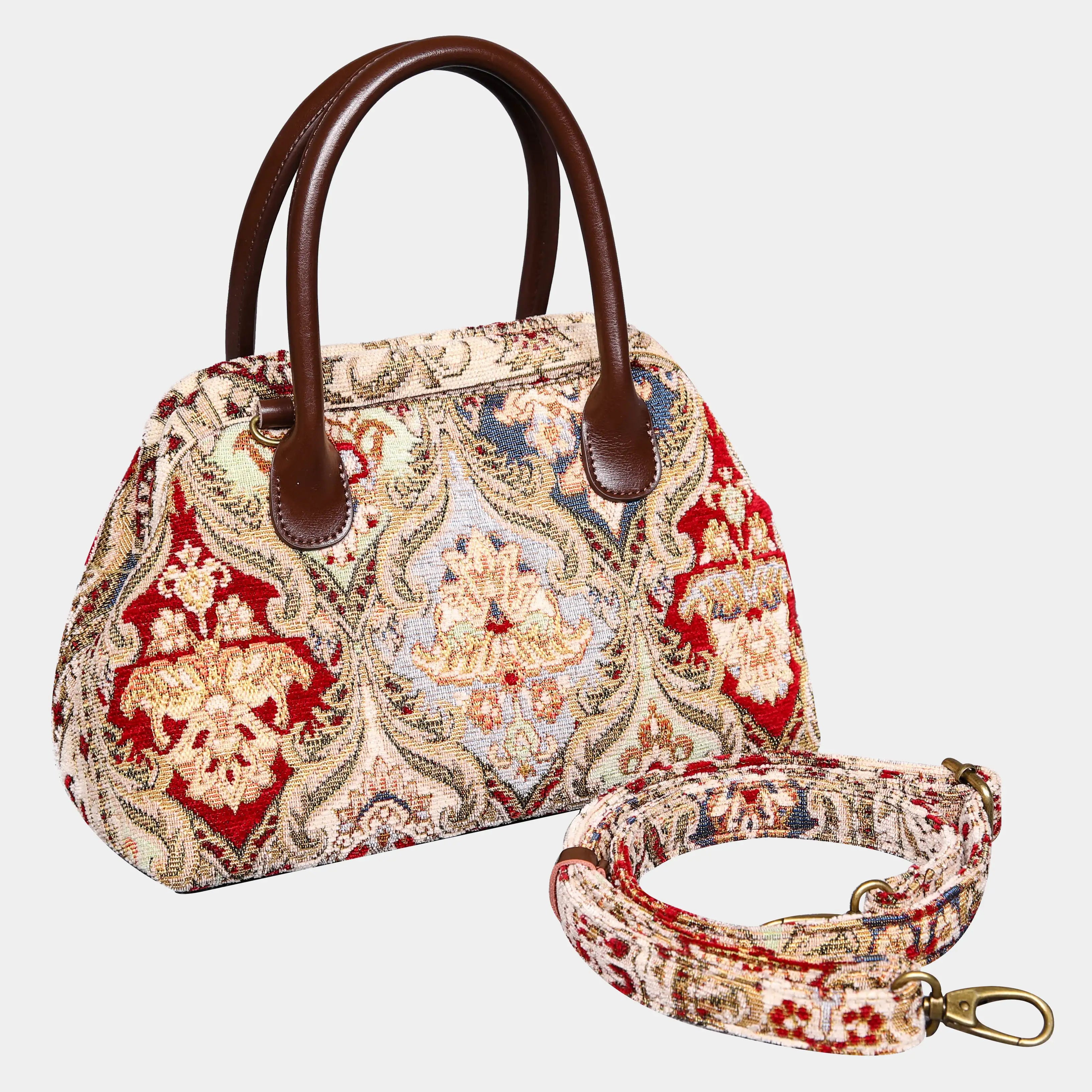 Golden Age Red Carpet Satchel Carpetbag of America with strap
