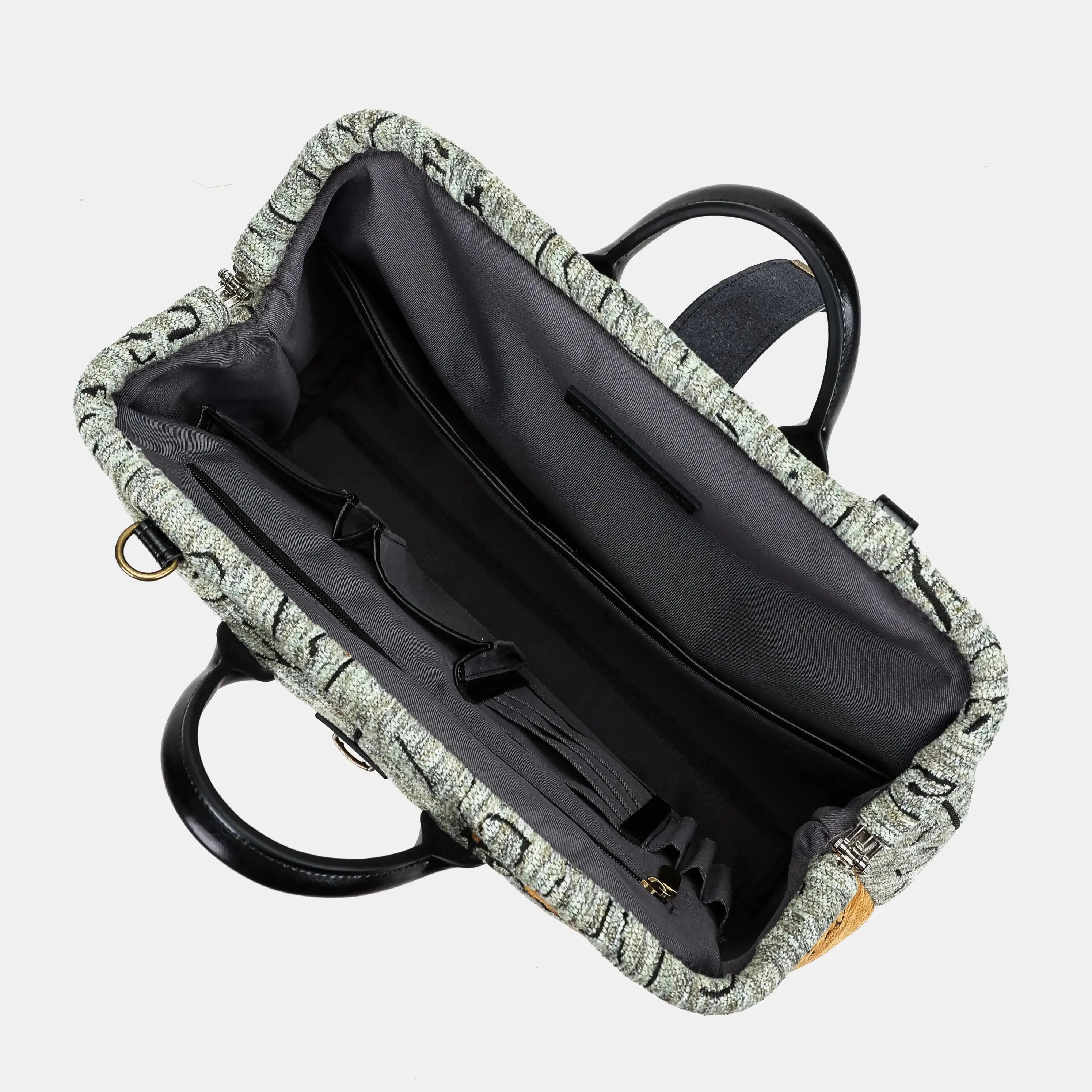 Here Be Dragons Laptop Work Bag of America-Inside