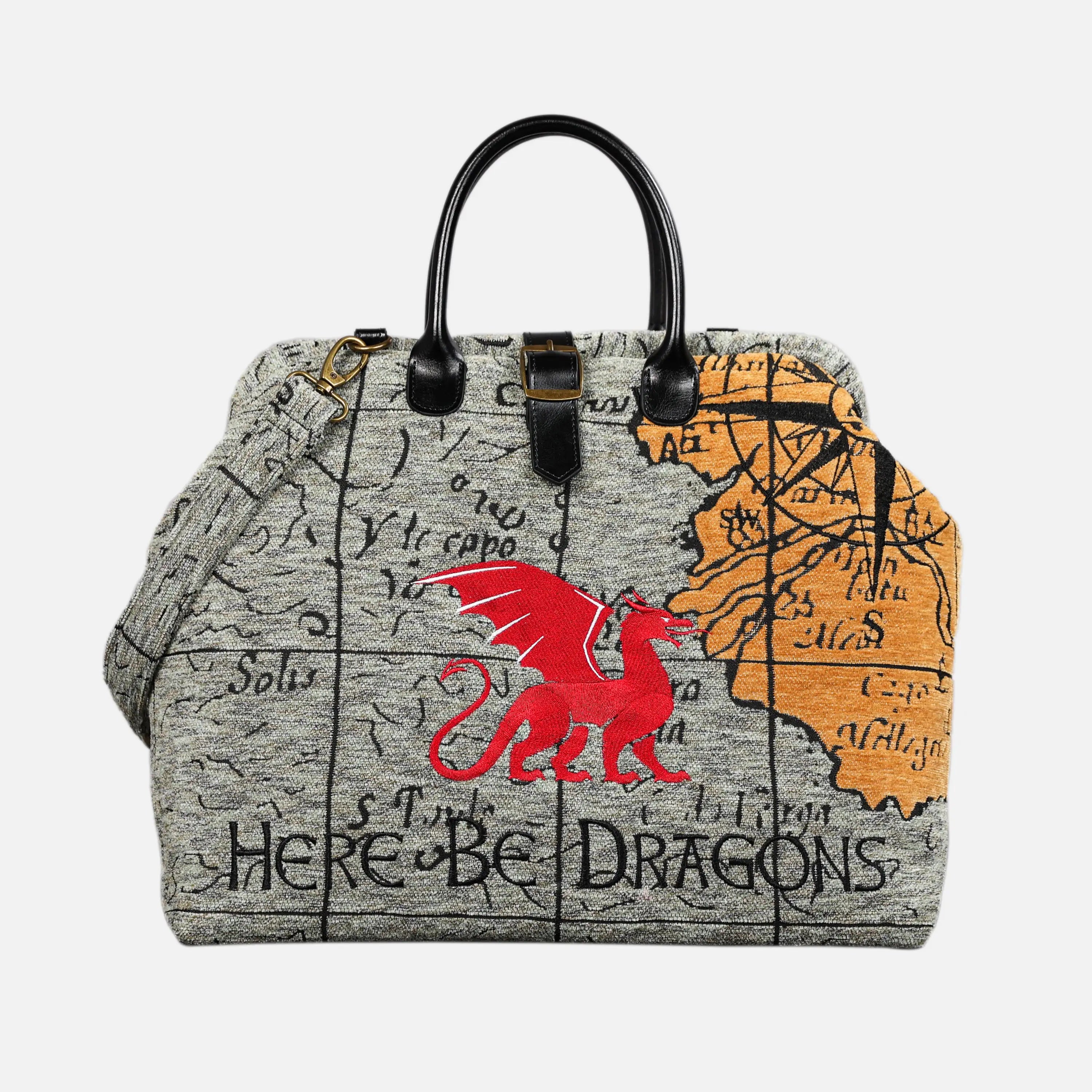 Here Be Dragons Mary Poppins Weekender Carpetbag of America main