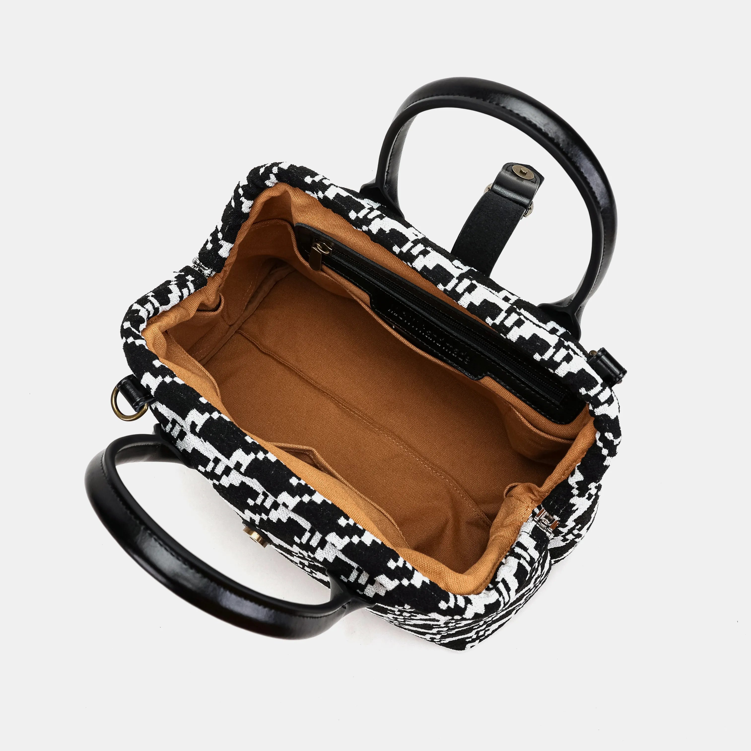 Houndstooth | Carpet Handbag Purse For America-inside
