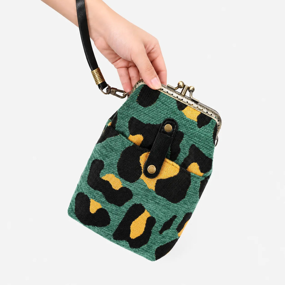 Leopard Green Carpet Phone Case Carpetbag of America main