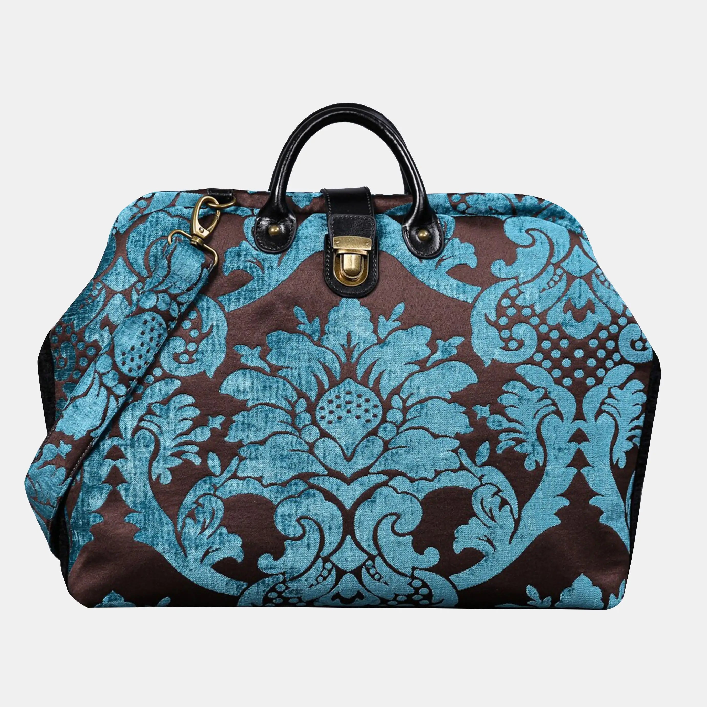 Luxury Damask Blue carpet bag of America main