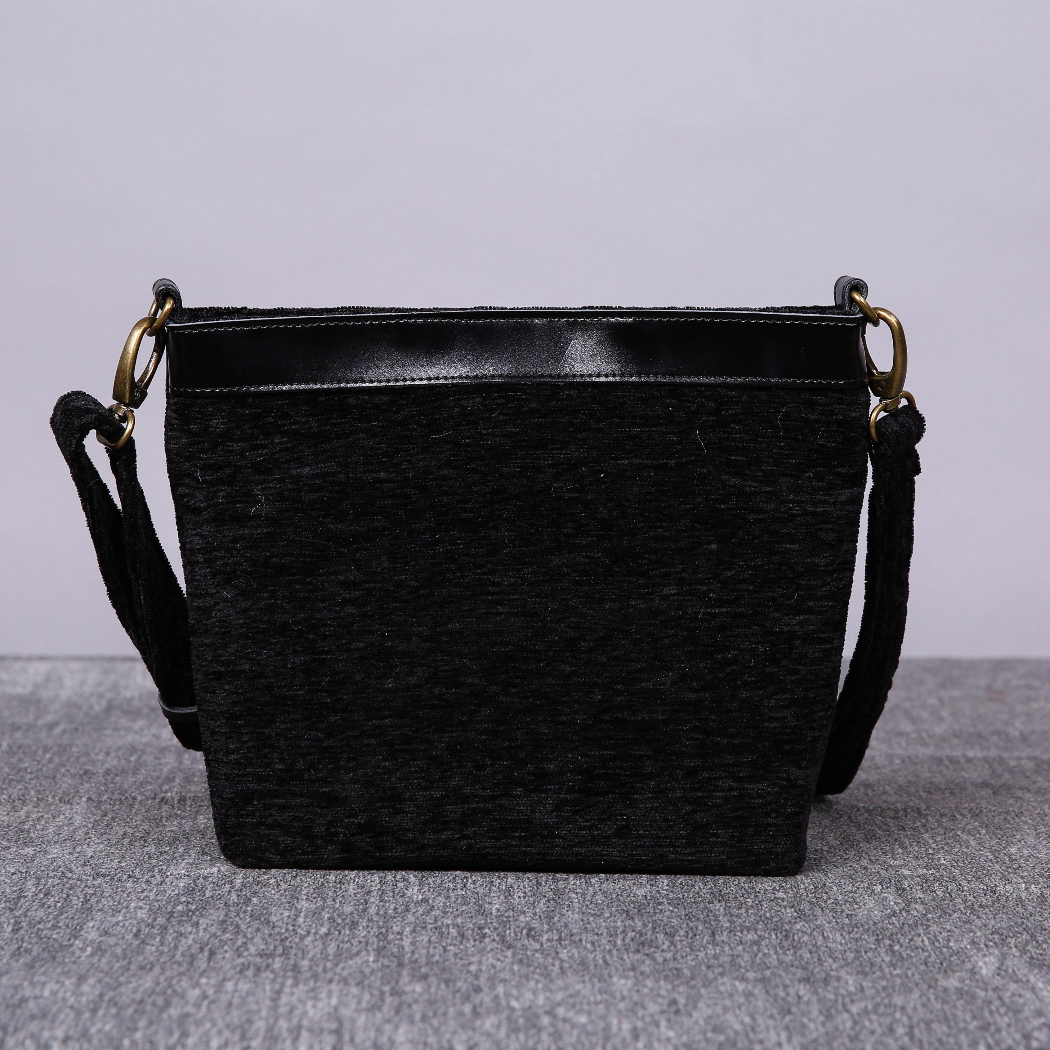 Luxury Monogrammed Black Butterfly Crossbody Bag (Two Names ) back