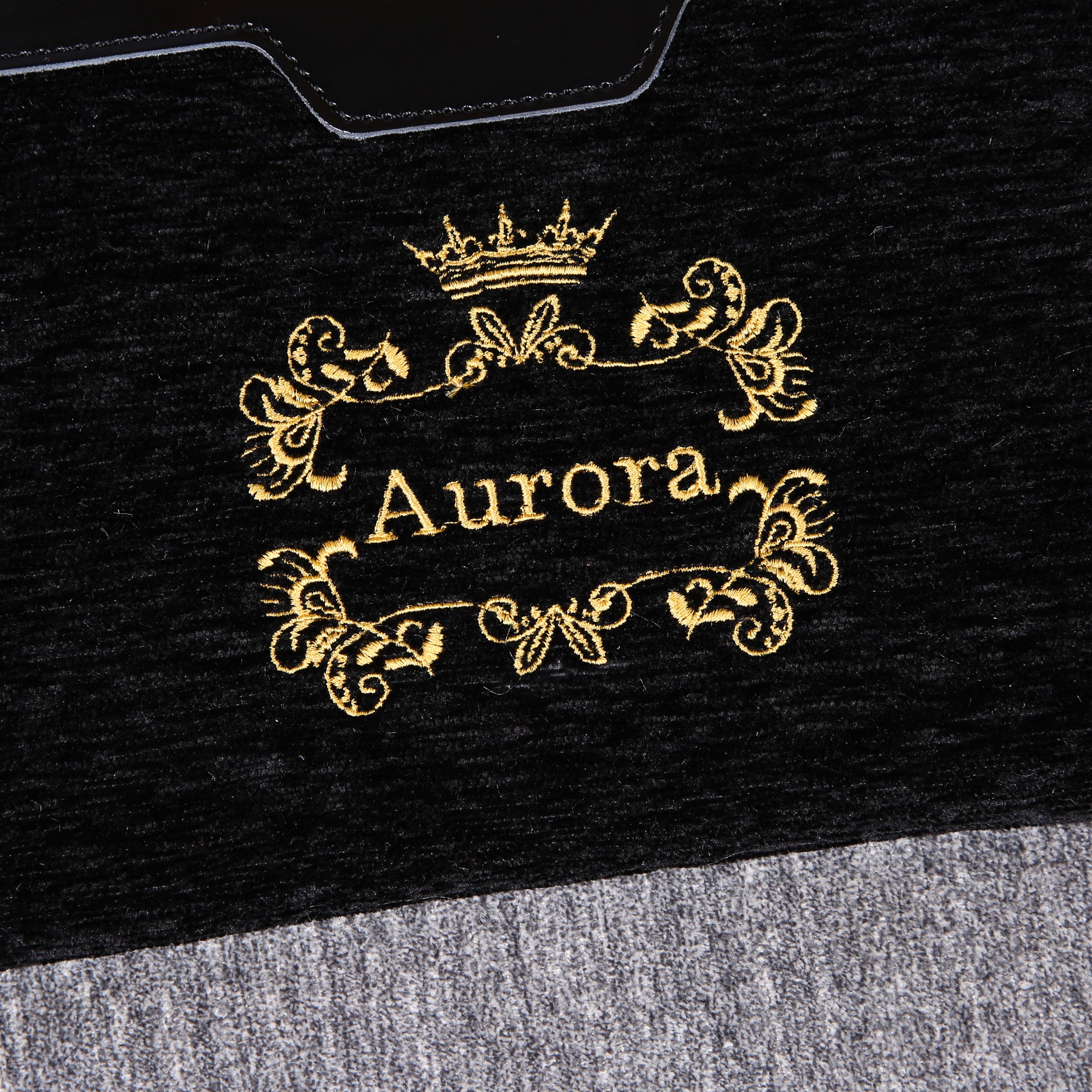 Luxury Monogrammed Black Clutch carpet bag MCW Handmade detail-1